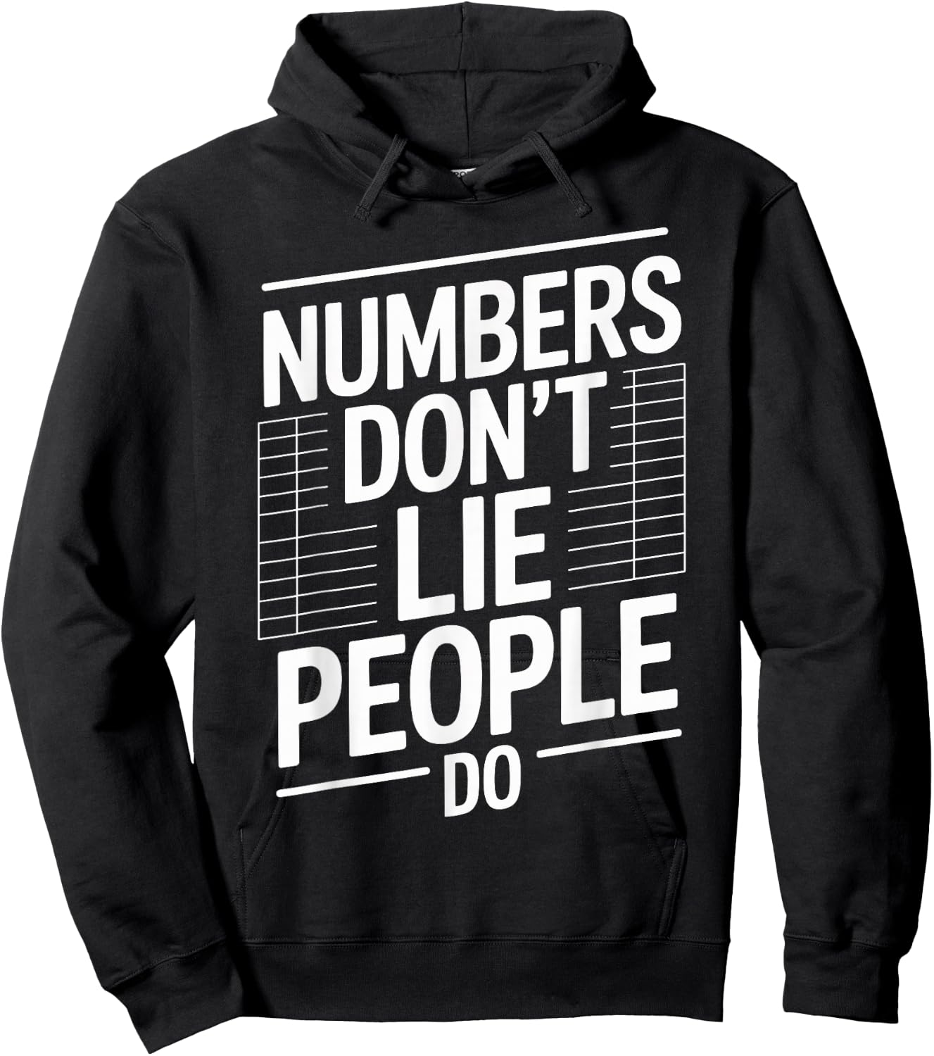 Numbers Don't Lie People Do Funny Accountant Hoodie - Hoodie | Black