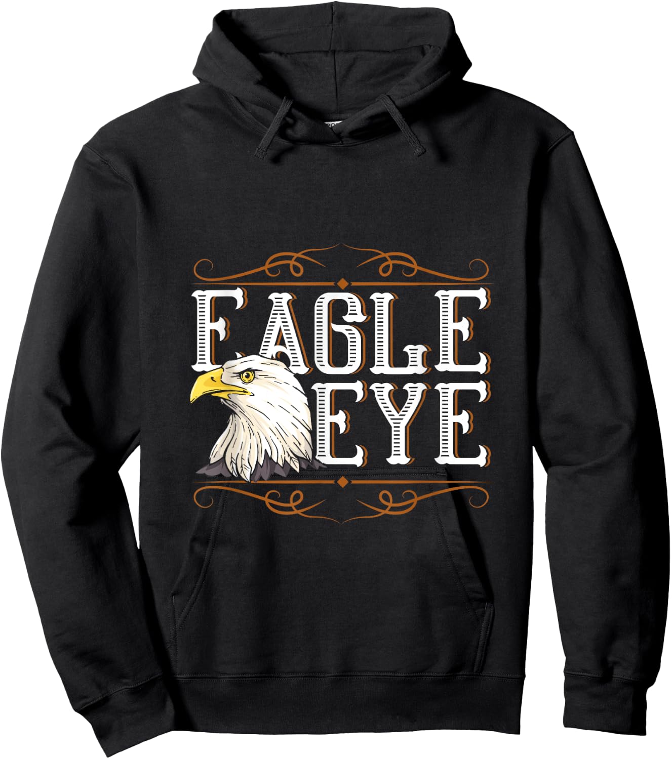 Eagle Eye US Pride Gift 4th Of July Eagle Hoodie - Hoodie | Black