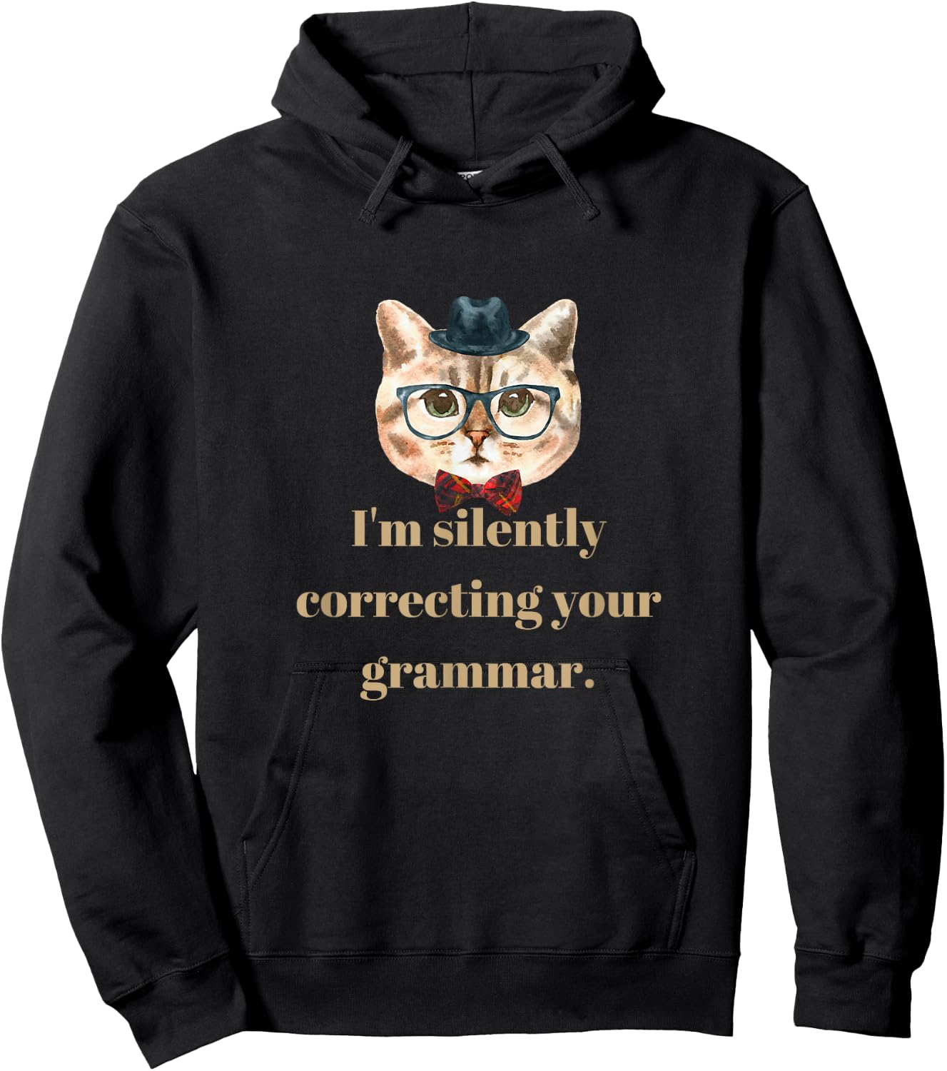 I'm silently correcting your grammar. Hoodie - Hoodie | Black