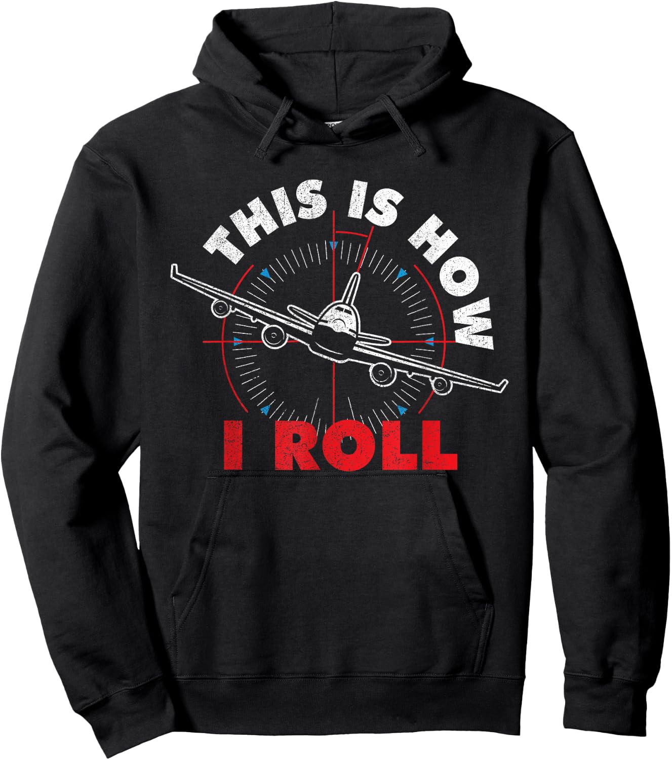 Airline Pilot Shirts Is How I Roll - Airline Pilot Aviator Aircraft Lover Black Hoodie - Hoodie | Black