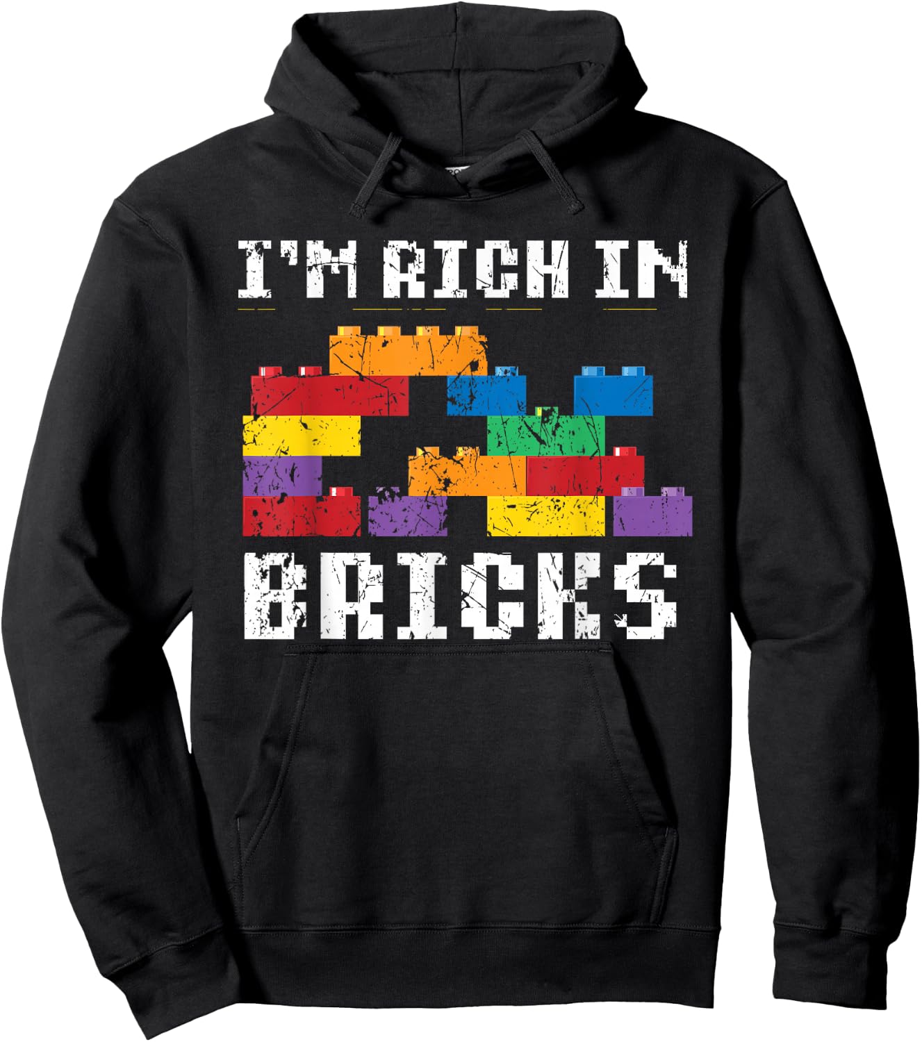 I'm Rich In Bricks Master Builder Building Blocks Hoodie - Hoodie | Black