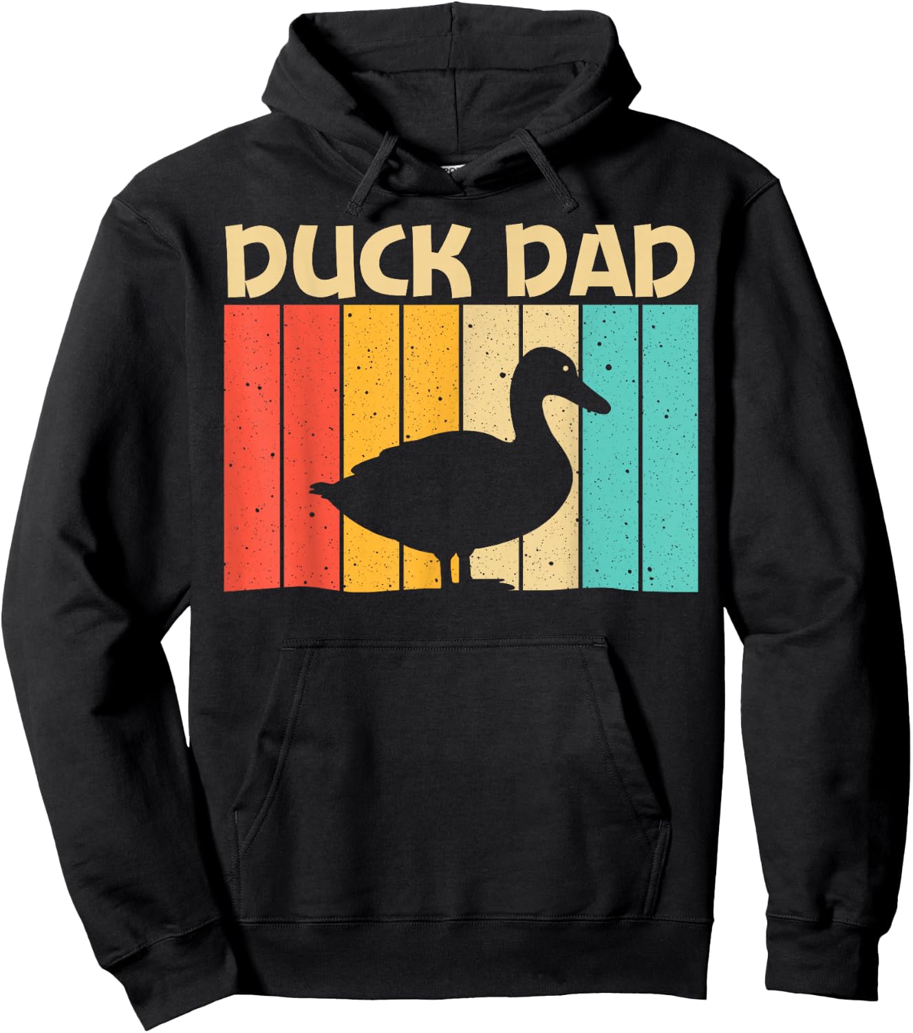 Funny Duck Design For Dad Father Duck Farmer Hunting Lovers Hoodie - Hoodie | Black