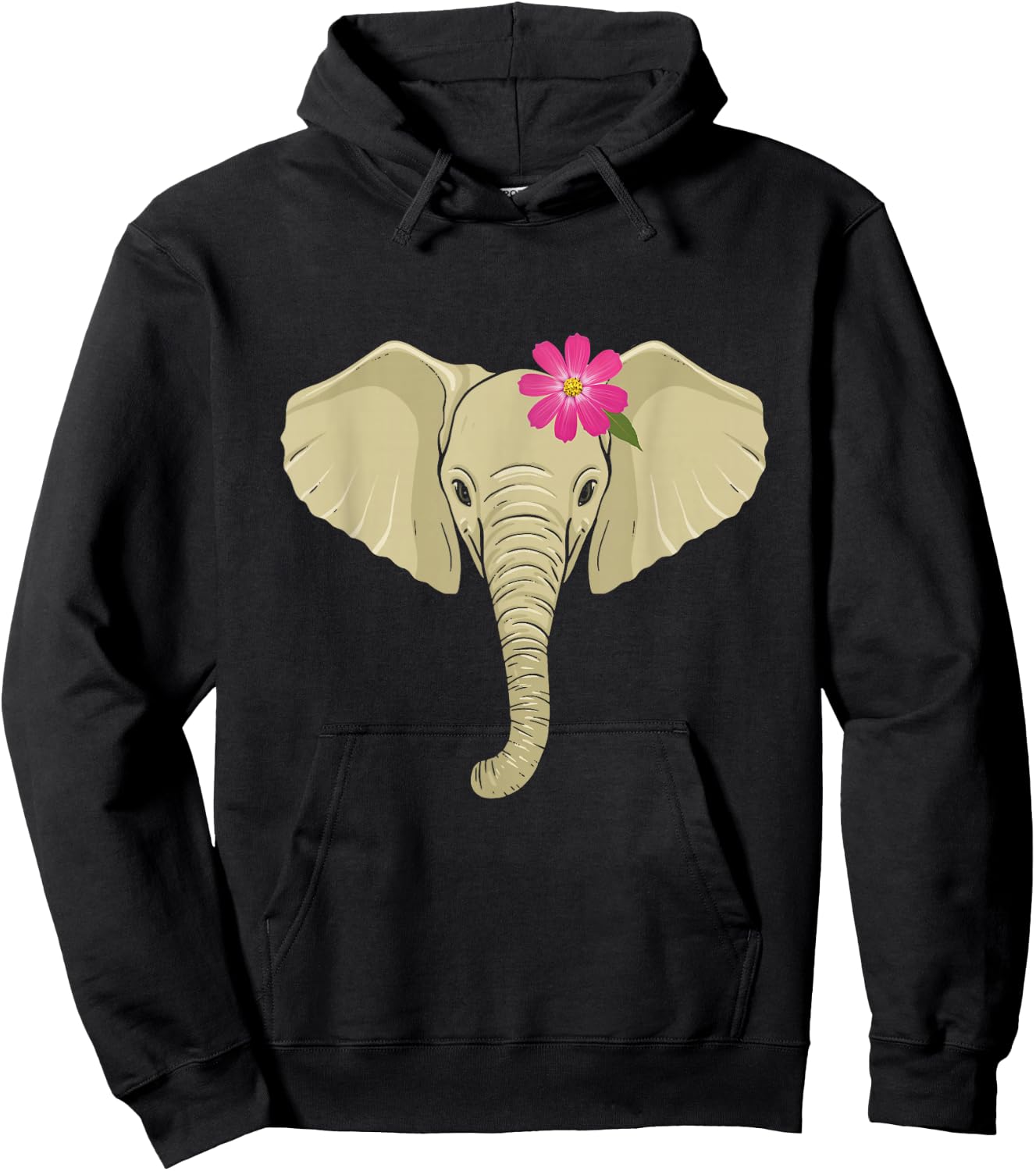Elephant Gift Girlfriend Women Men Elephants Elefant Hoodie - Hoodie | Black