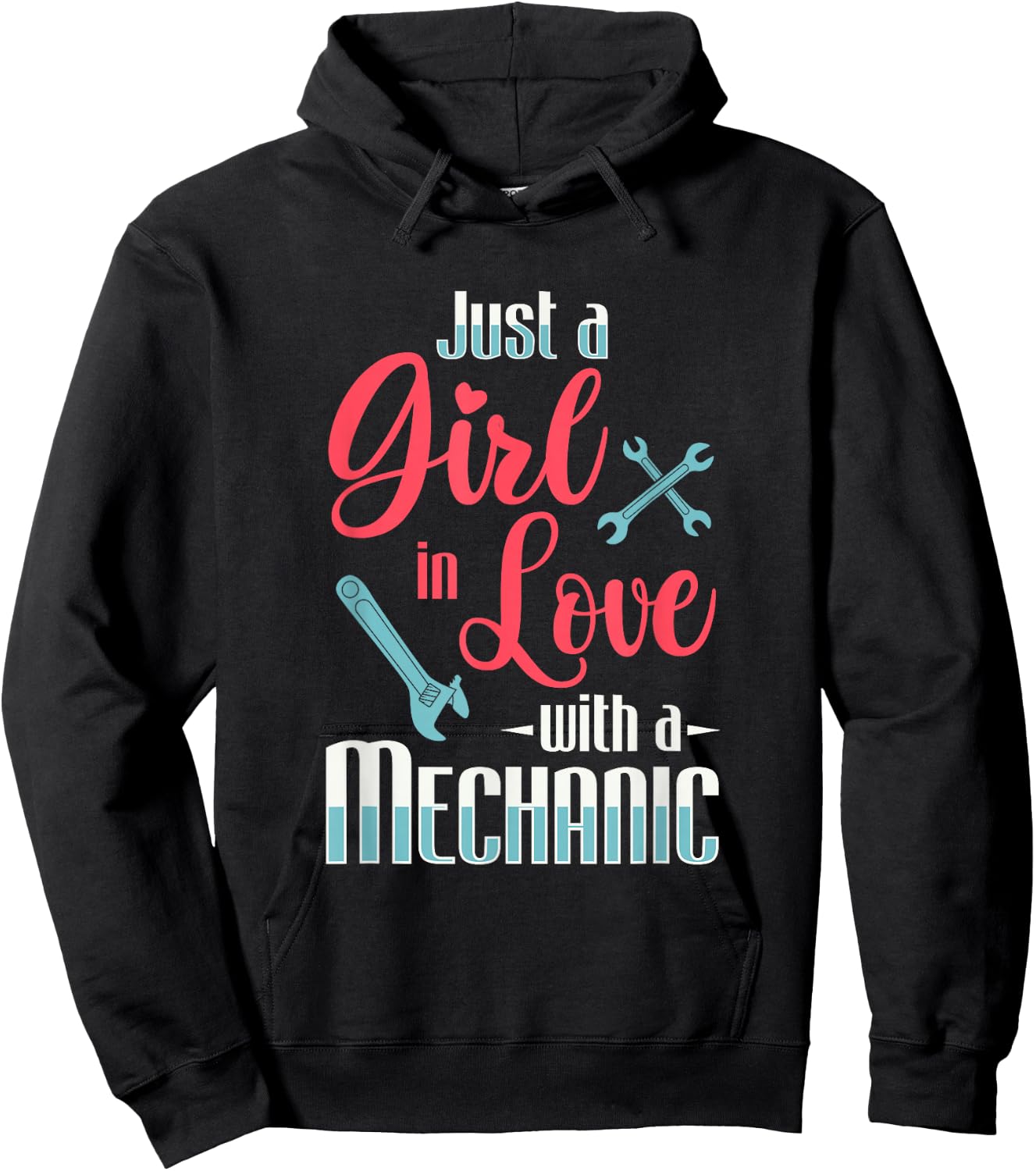 Just A Girl In Love With A Mechanic Wife Mechanical Gift Hoodie - Hoodie | Black