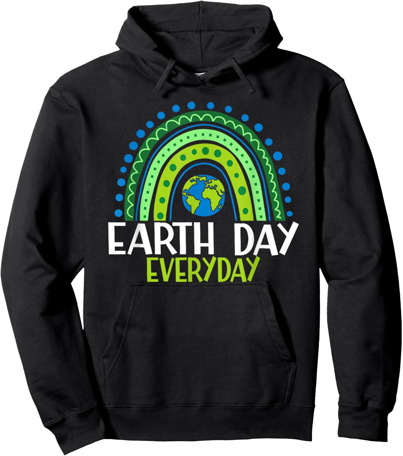 Earth Day Shirt Teacher Earth day Everyday Rainbow Earth Day Hoodie - Hoodie | Black