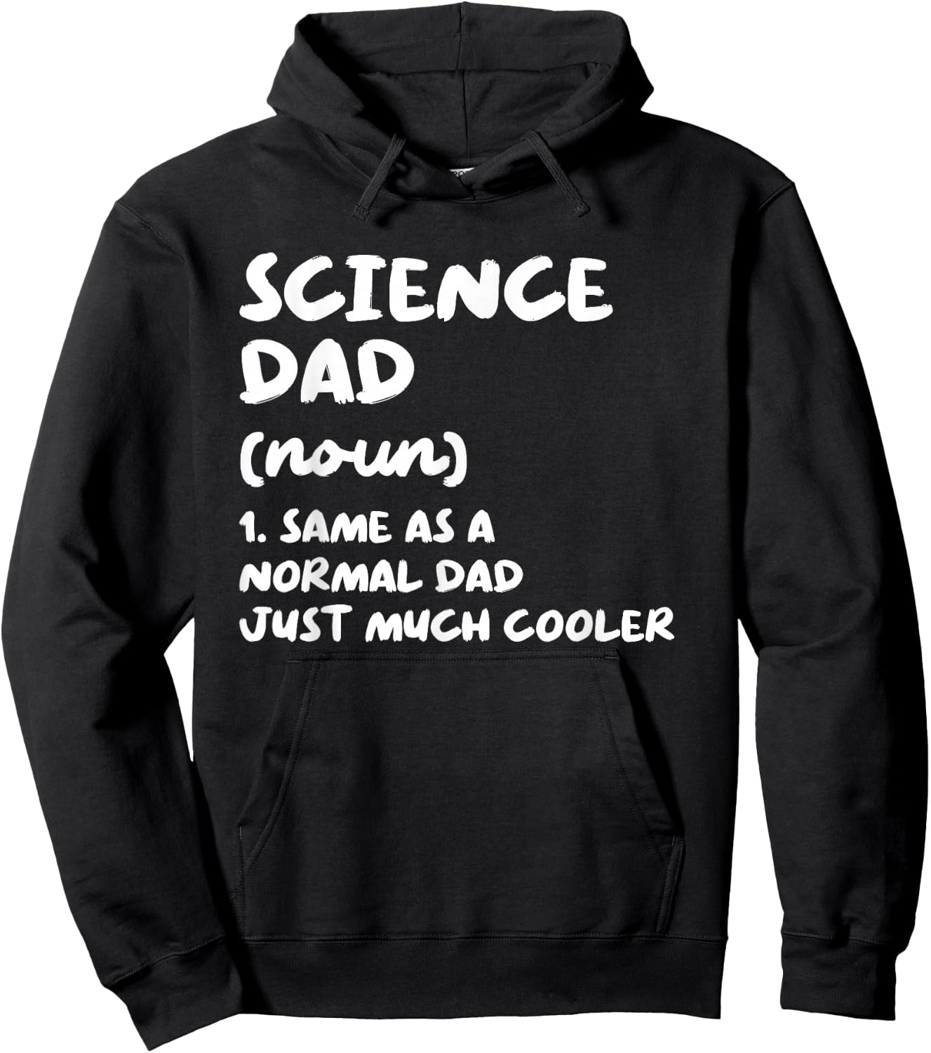 Science Dad Definition Funny Scientist Hoodie - Hoodie | Black