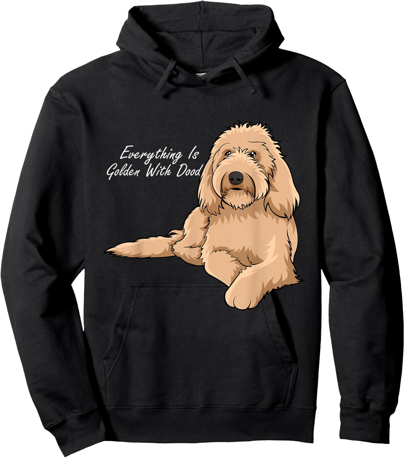 Everything Is Golden With my Goldendoodle Hoodie - Hoodie | Black