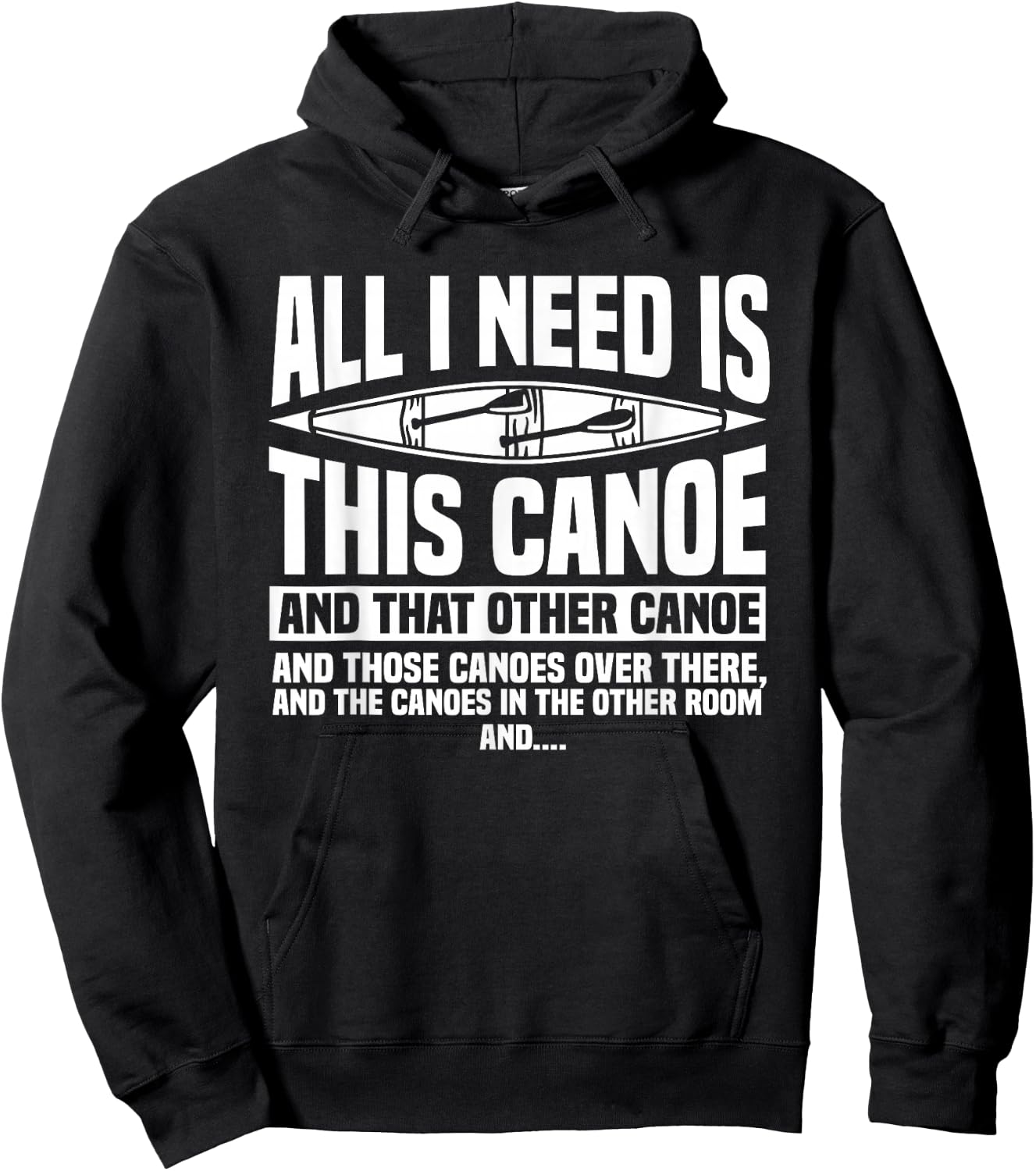 Canoeing Canoe Paddler Rowing Sport Kayak Lover Hoodie - Hoodie | Black