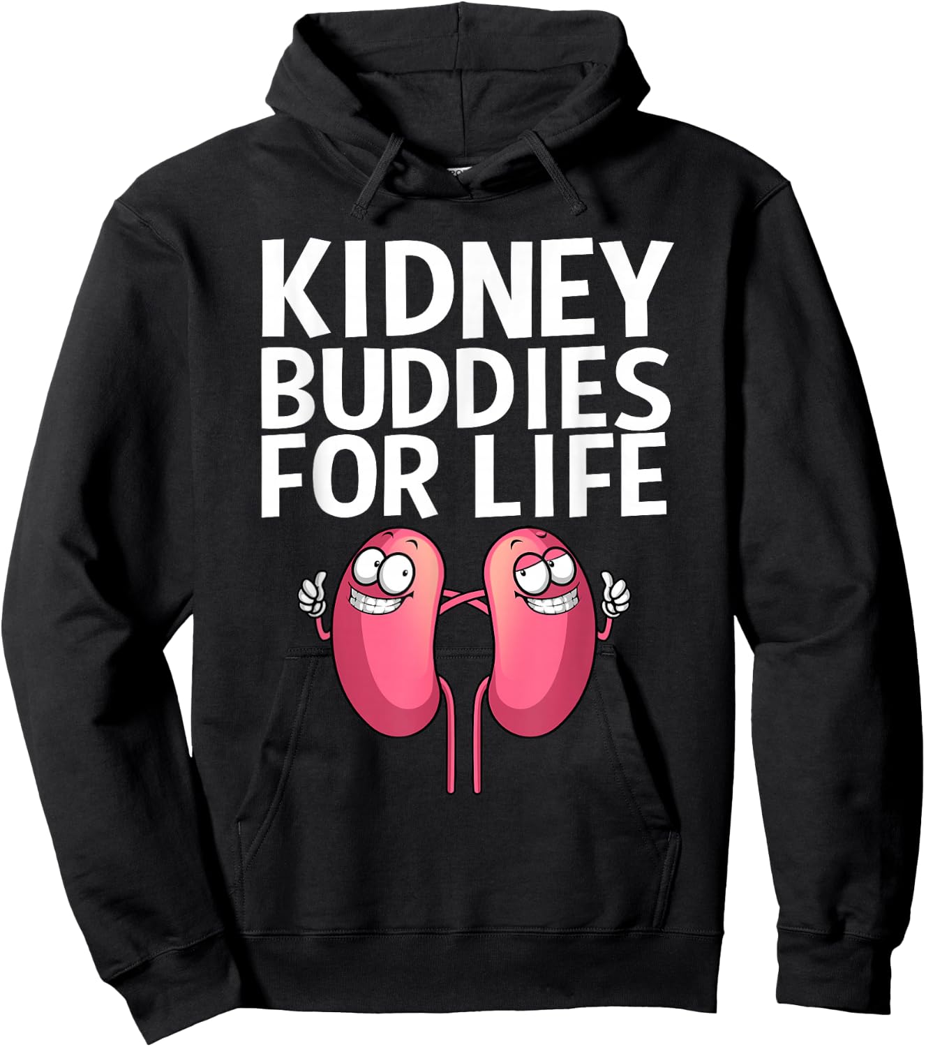 Funny Kidney Transplant Art Men Women Kidney Surgery Warrior Hoodie - Hoodie | Black