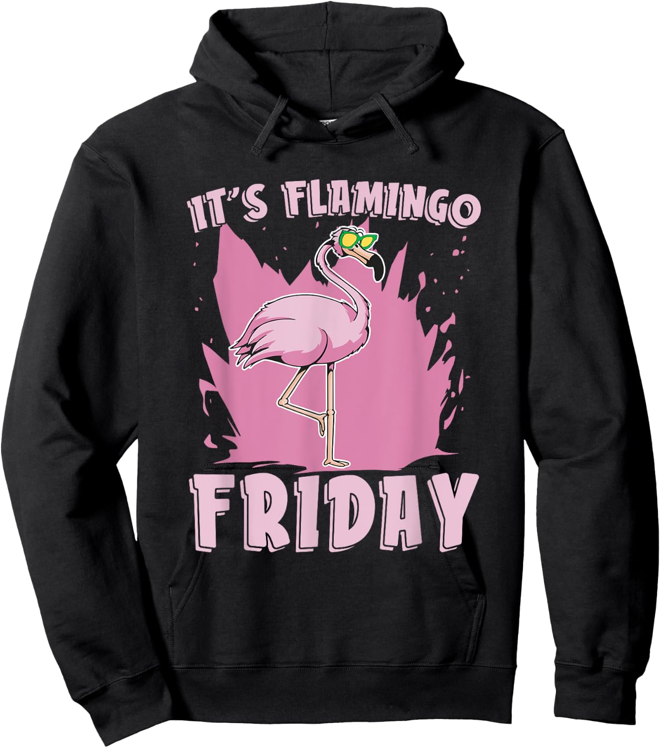 It's Flamingo Friday Flamingo Lover Bird Lover Bird Watcher Hoodie - Hoodie | Black