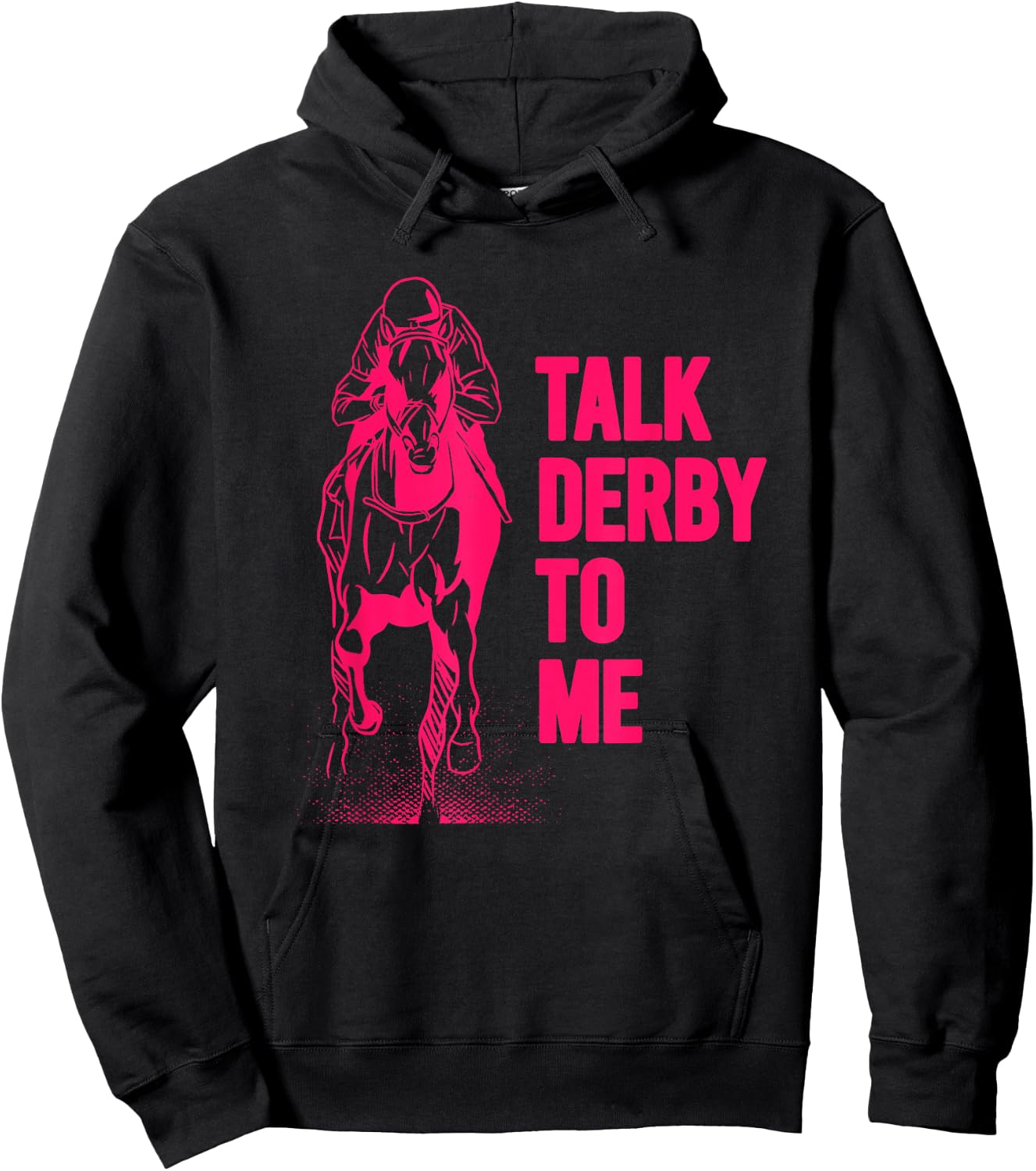 Talk Derby To Me Shirt Funny Horse Racing Shirt Hoodie - Hoodie | Black