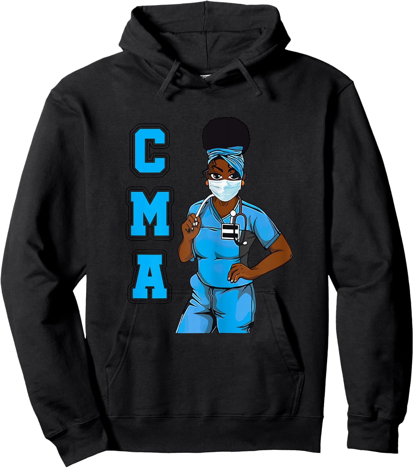Black-CMA Magic Afro Girl Pride Hoodie - Hoodie | Black