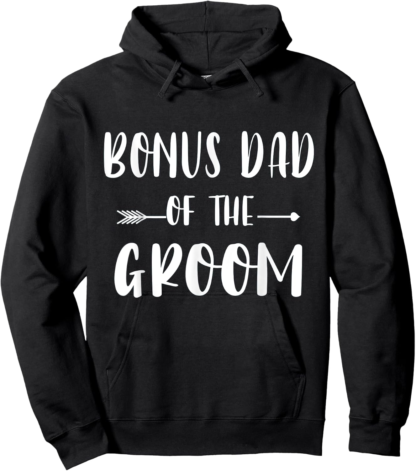 Bonus Dad Of The Groom Wedding Party Matching Bridal Party Hoodie - Hoodie | Black