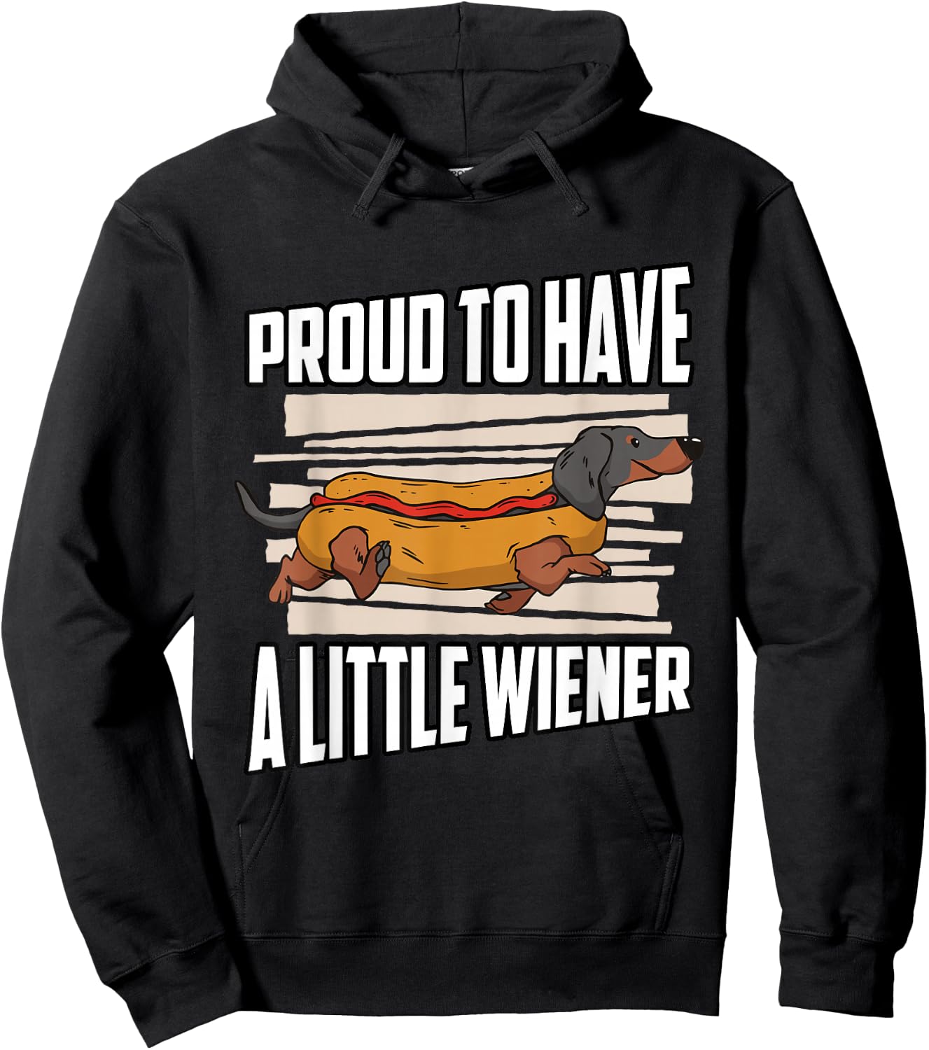 Proud to have a little Wiener Dachshund Hoodie - Hoodie | Black