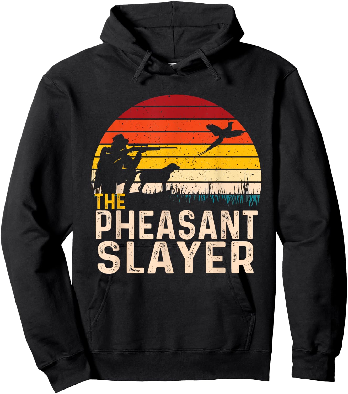 The Pheasant Slayer - Pheasant Hunting Bird Hunter Hoodie - Hoodie | Black