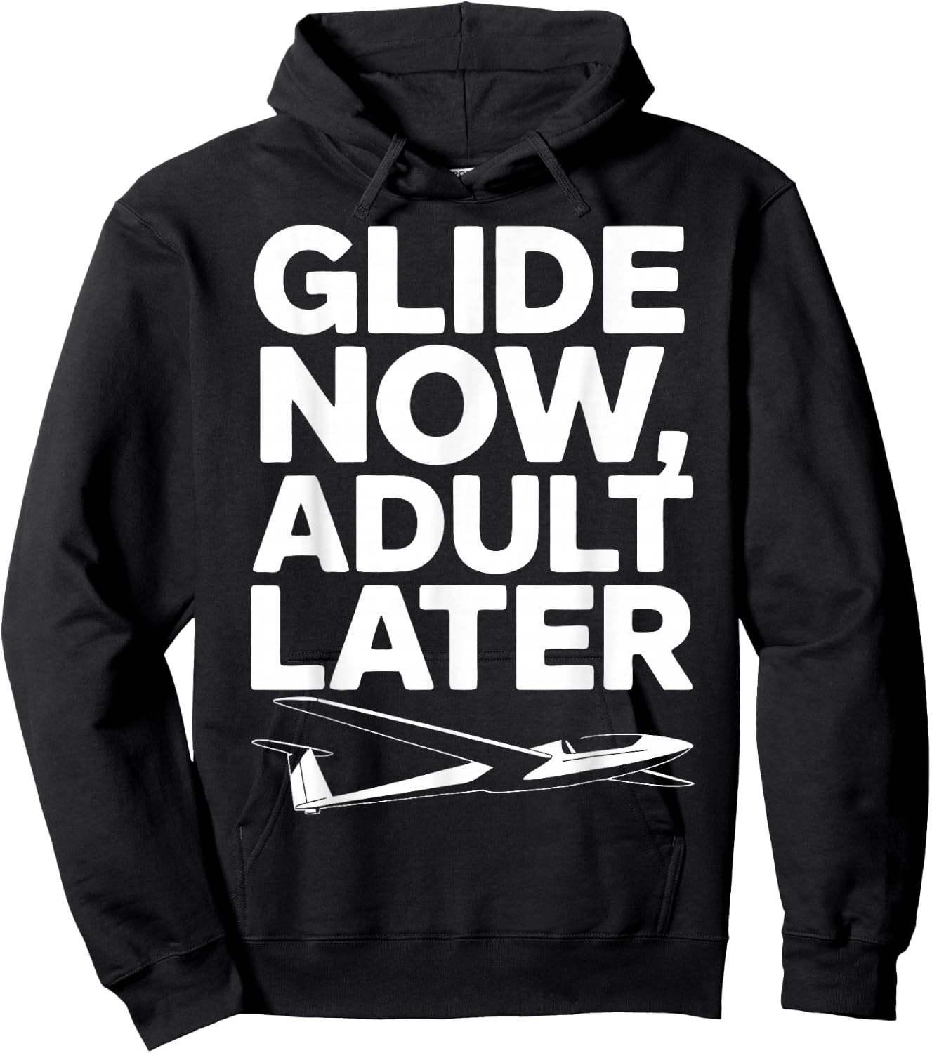 Glider Sailplane Pilot Sailplane Flights Hoodie - Hoodie | Black