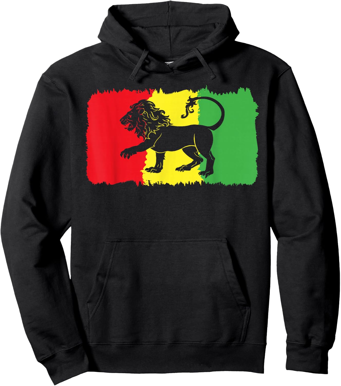 Lion of Judah Judah Rasta Rastafari Reggae Hoodie - Hoodie | Black