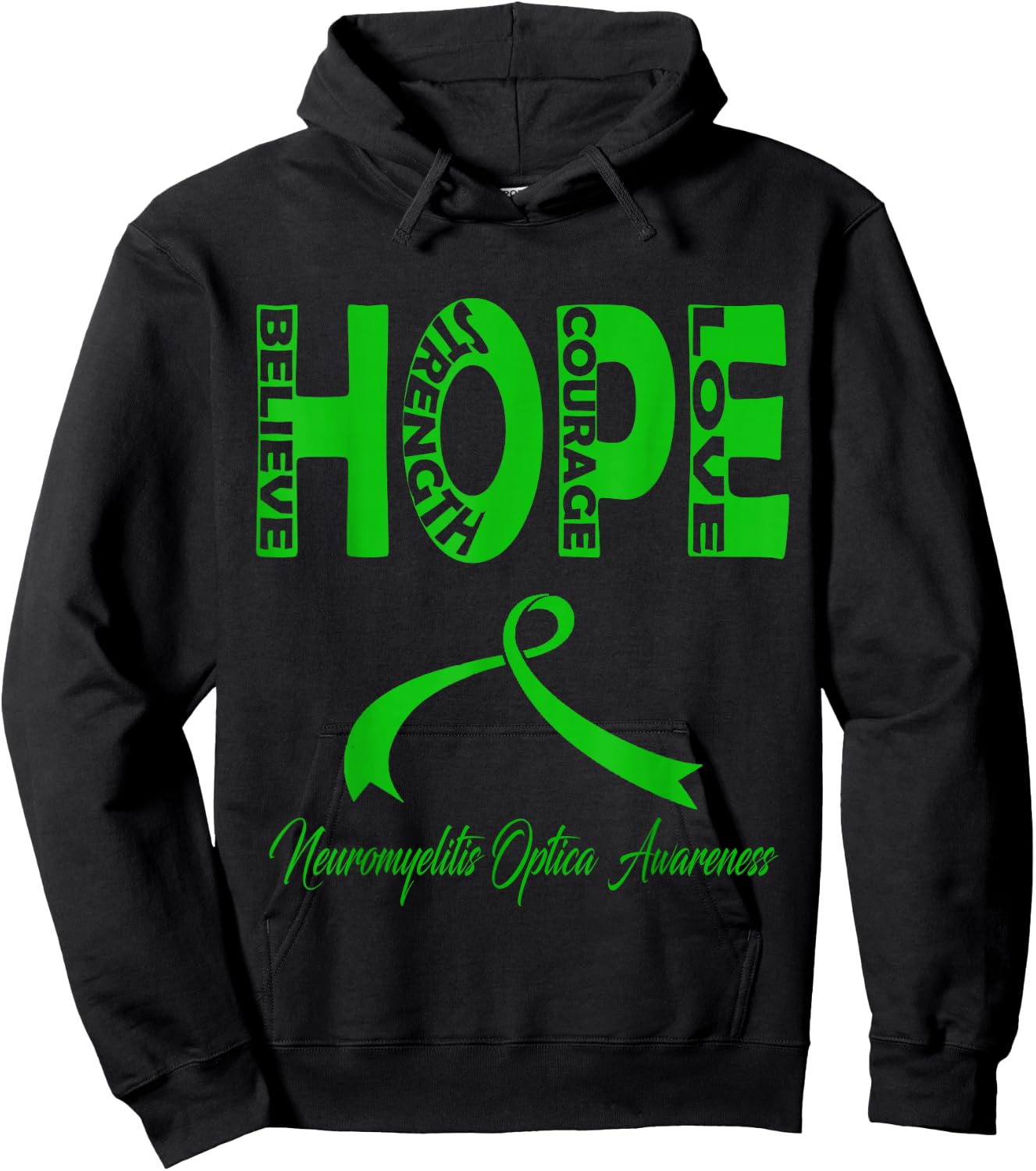 neuromyelitis optica Awareness Hoodie - Hoodie | Black