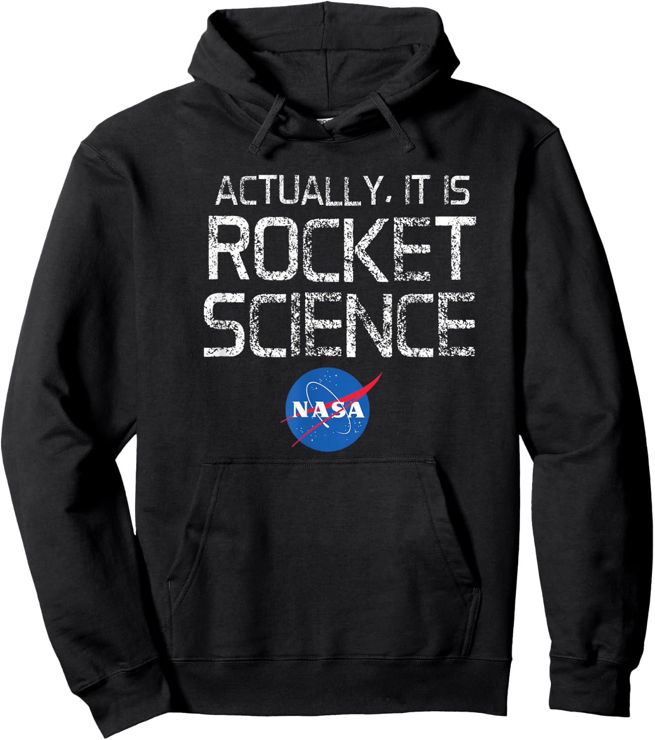 NASA - Actually It Is Rocket Science Graphic Hoodie - Hoodie | Black