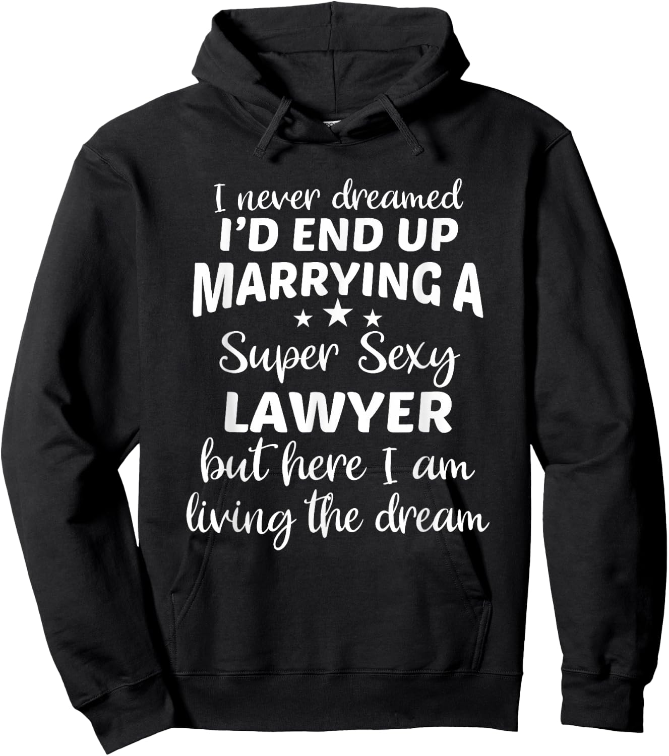 Lawyer Wife Attorney Husband Law Marriage Hoodie - Hoodie | Black