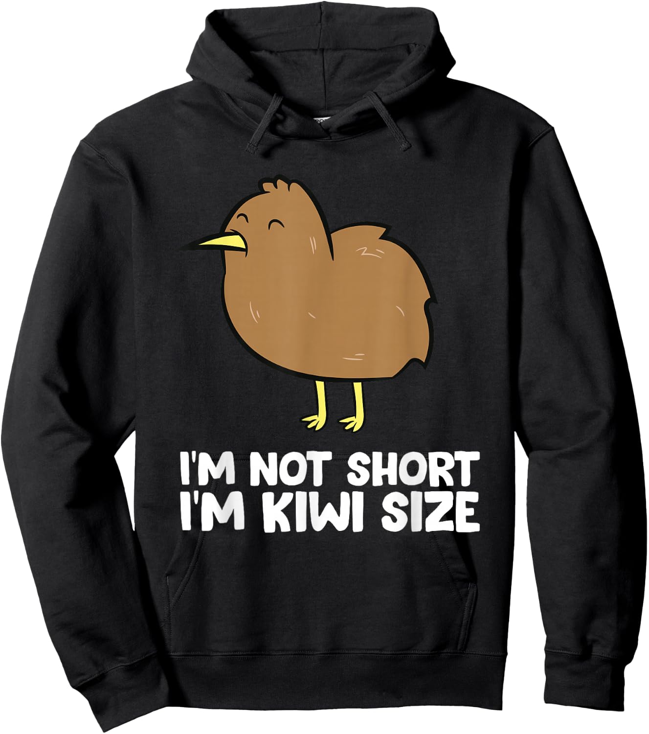 Cute Kiwi Bird Im Not Short Love Kiwi Birds Hoodie - Hoodie | Black