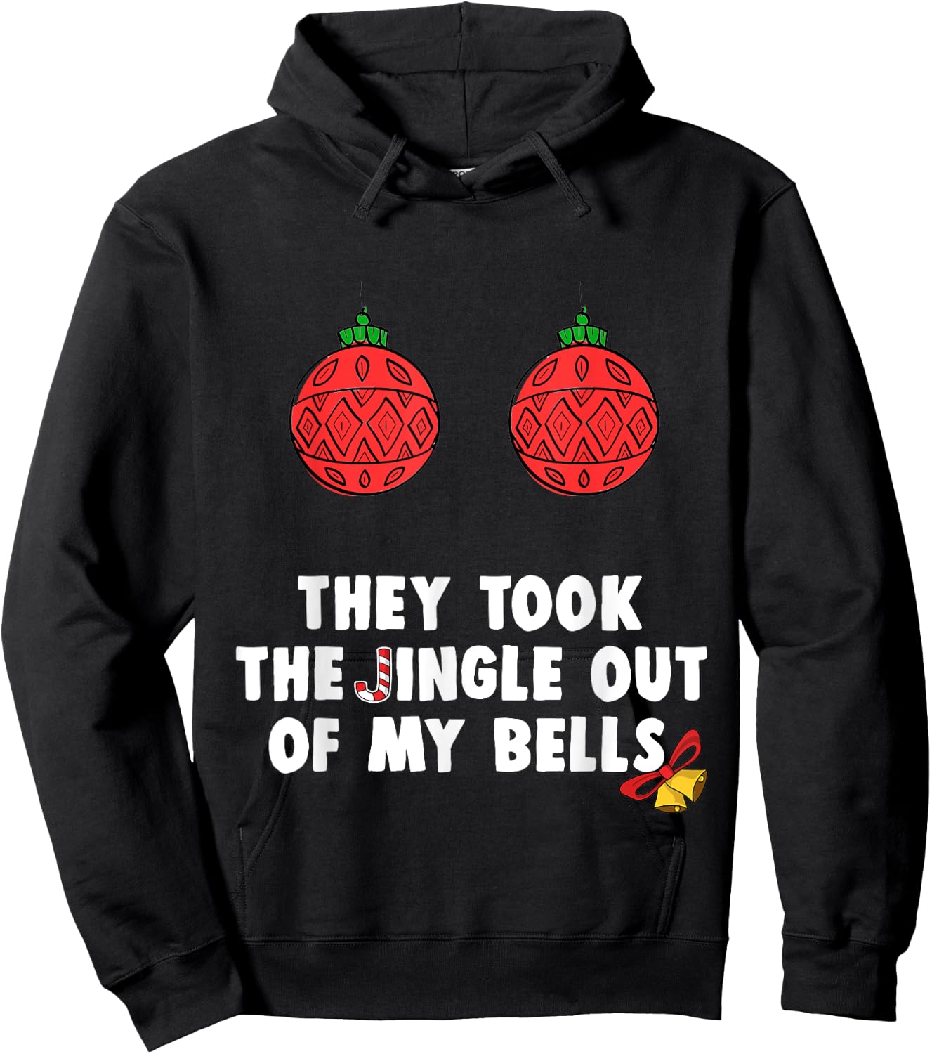 Funny Vasectomy Christmas Surgery Recovery Gift Hoodie - Hoodie | Black