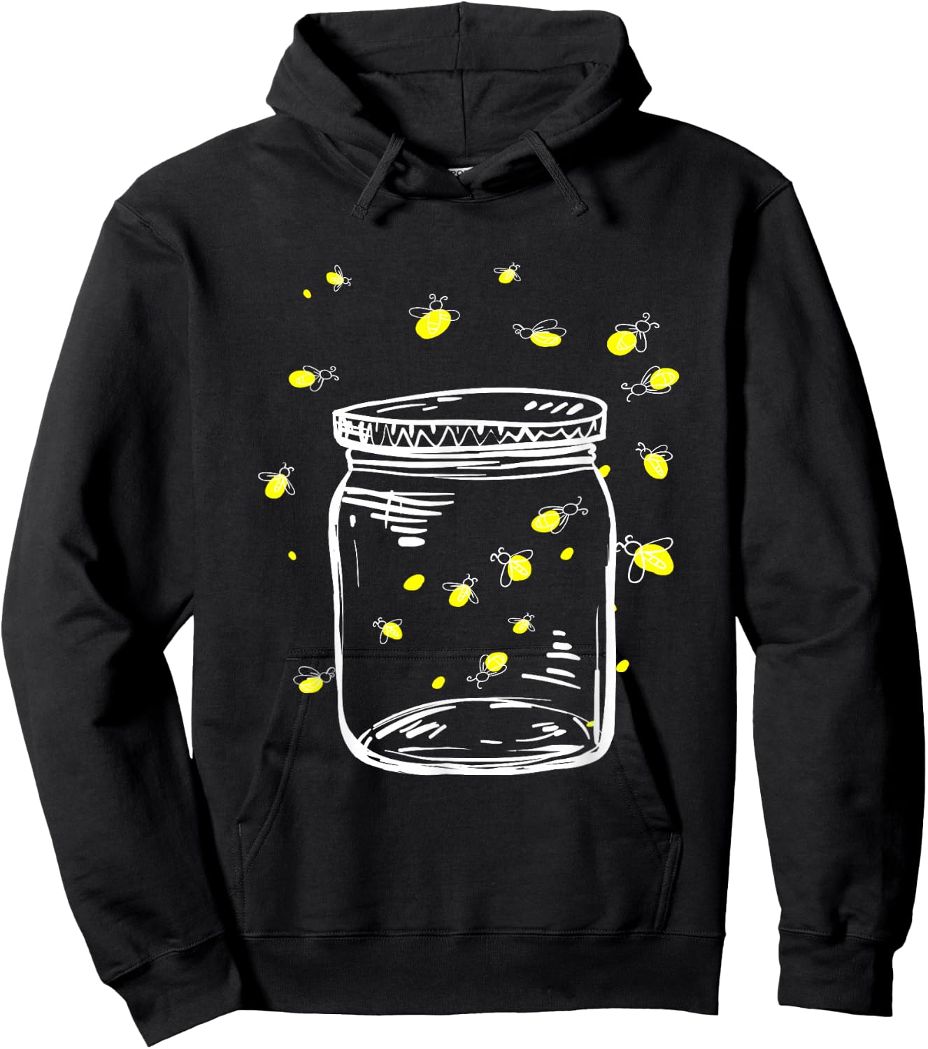 Fireflies in Glas Jar Fireflies I Firefly Insects Hoodie - Hoodie | Black