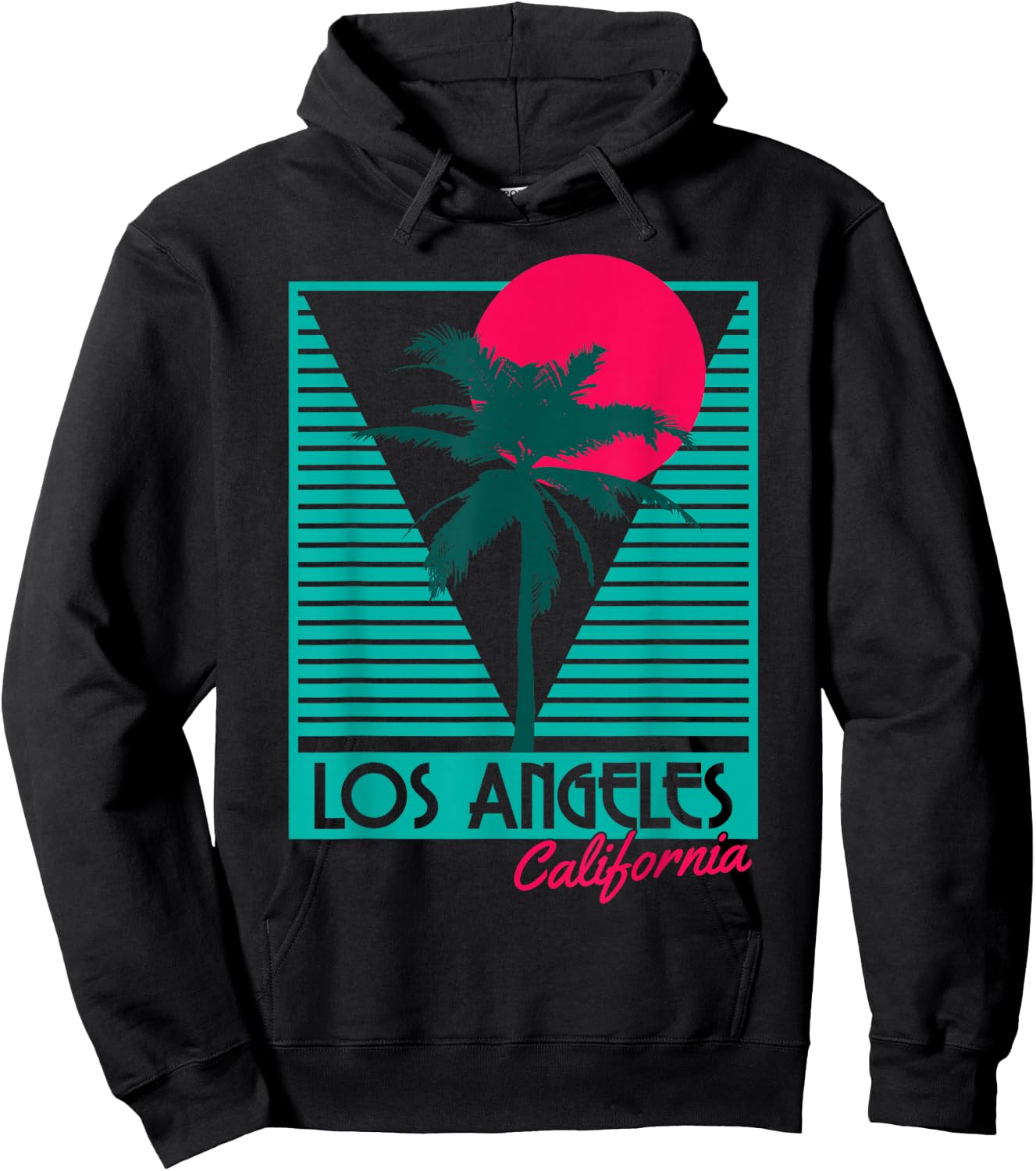 Los Angeles Vintage California USA America Souvenir Hoodie - Hoodie | Black