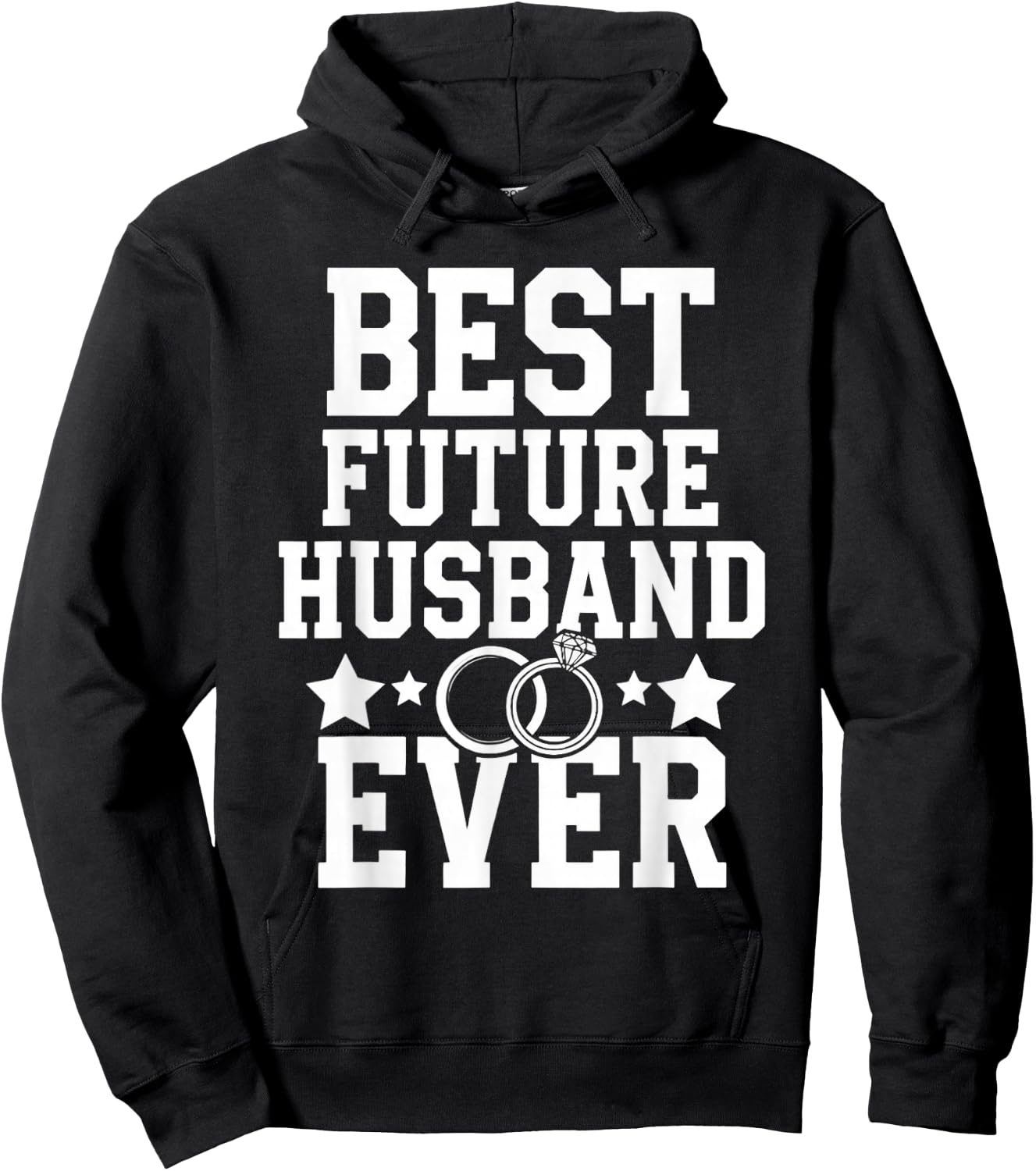Future Husband Fiancé Fiancee Couple Wedding Newly Engaged Hoodie - Hoodie | Black