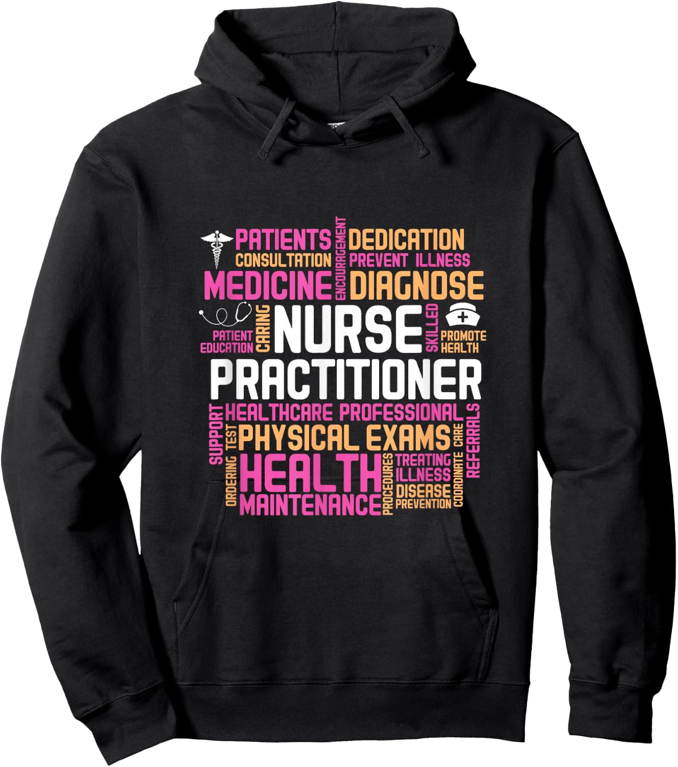 Nurse Practitioner NP Medicine Health Care Hoodie - Hoodie | Black