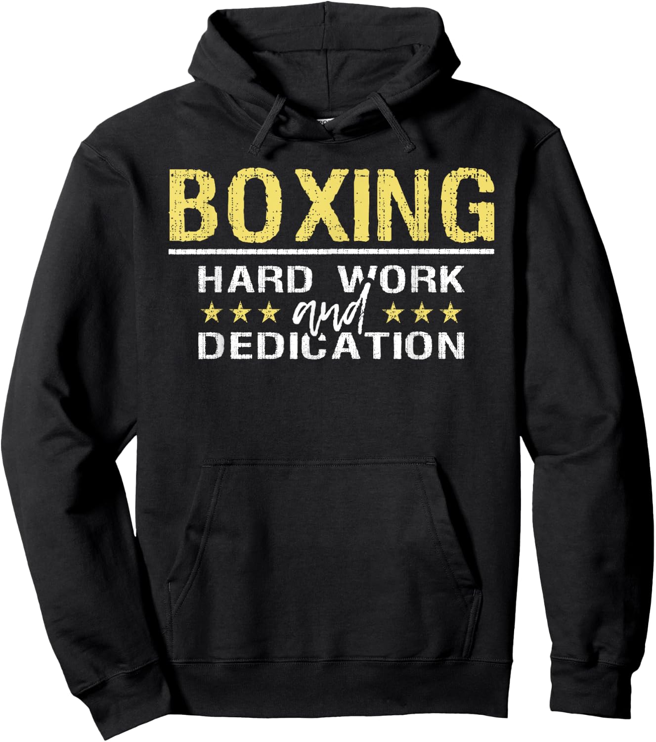 Boxing Hard Work And Dedication - Kickboxing Gym Boxer Hoodie - Hoodie | Black