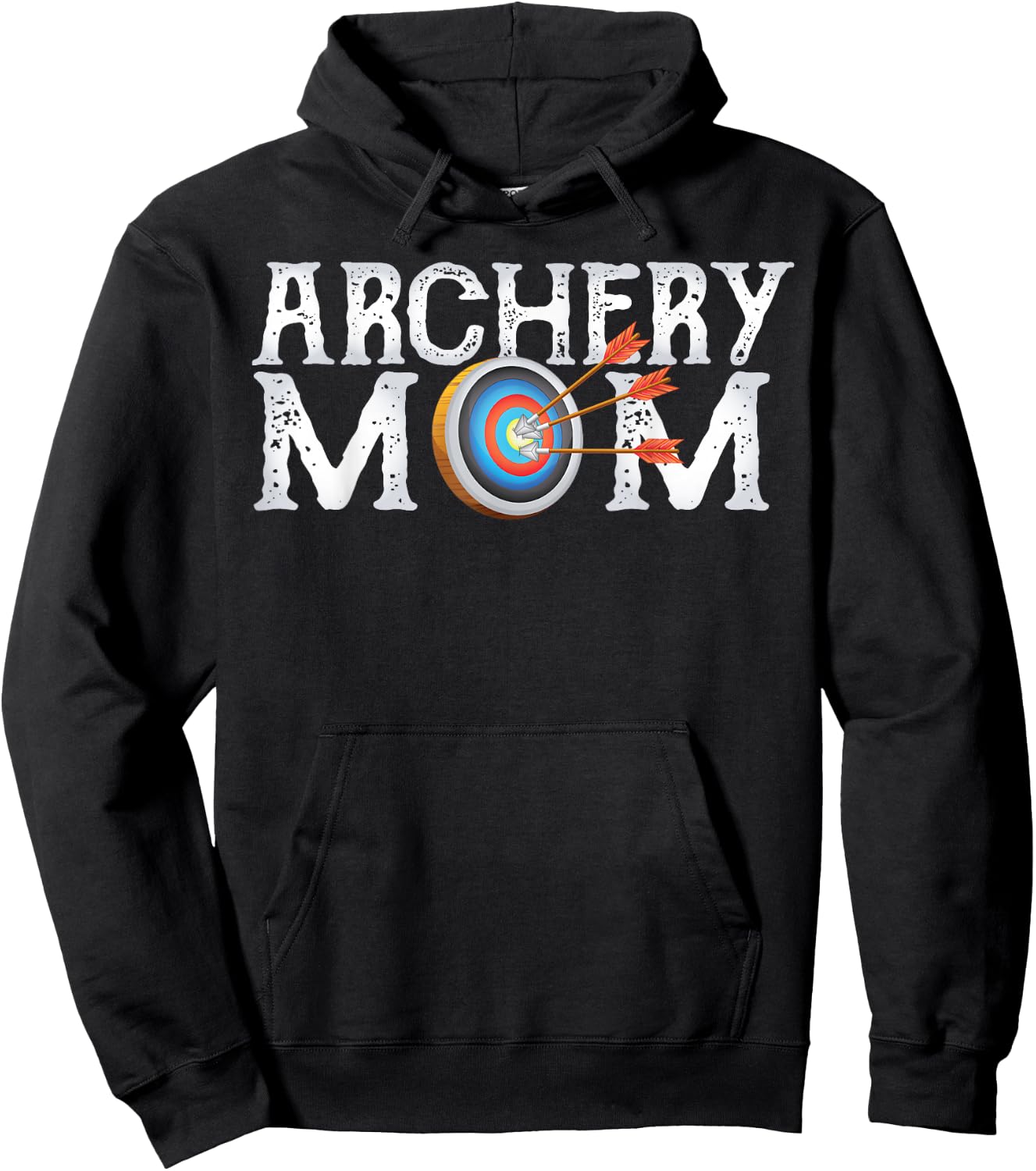 Archery Archer Mom Target Proud Parent Bow Arrow Hoodie - Hoodie | Black