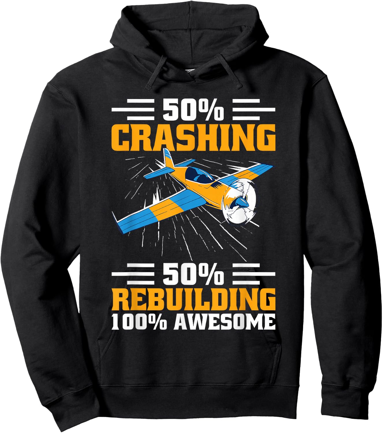 RC Aircraft Flyer Beginner RC Plane Model Test Pilot Hoodie - Hoodie | Black