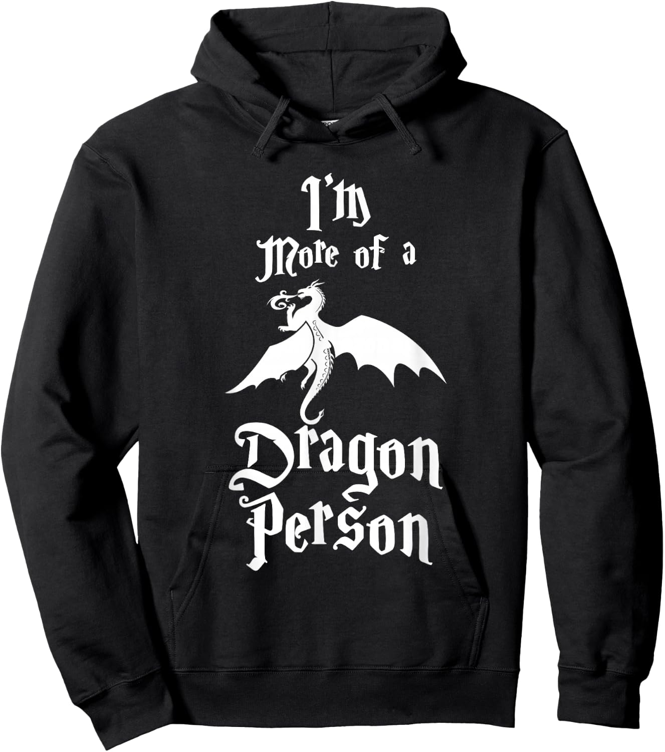 Ich bin eher EIN Drache Funny Gift Fun Hoodie - Hoodie | Black