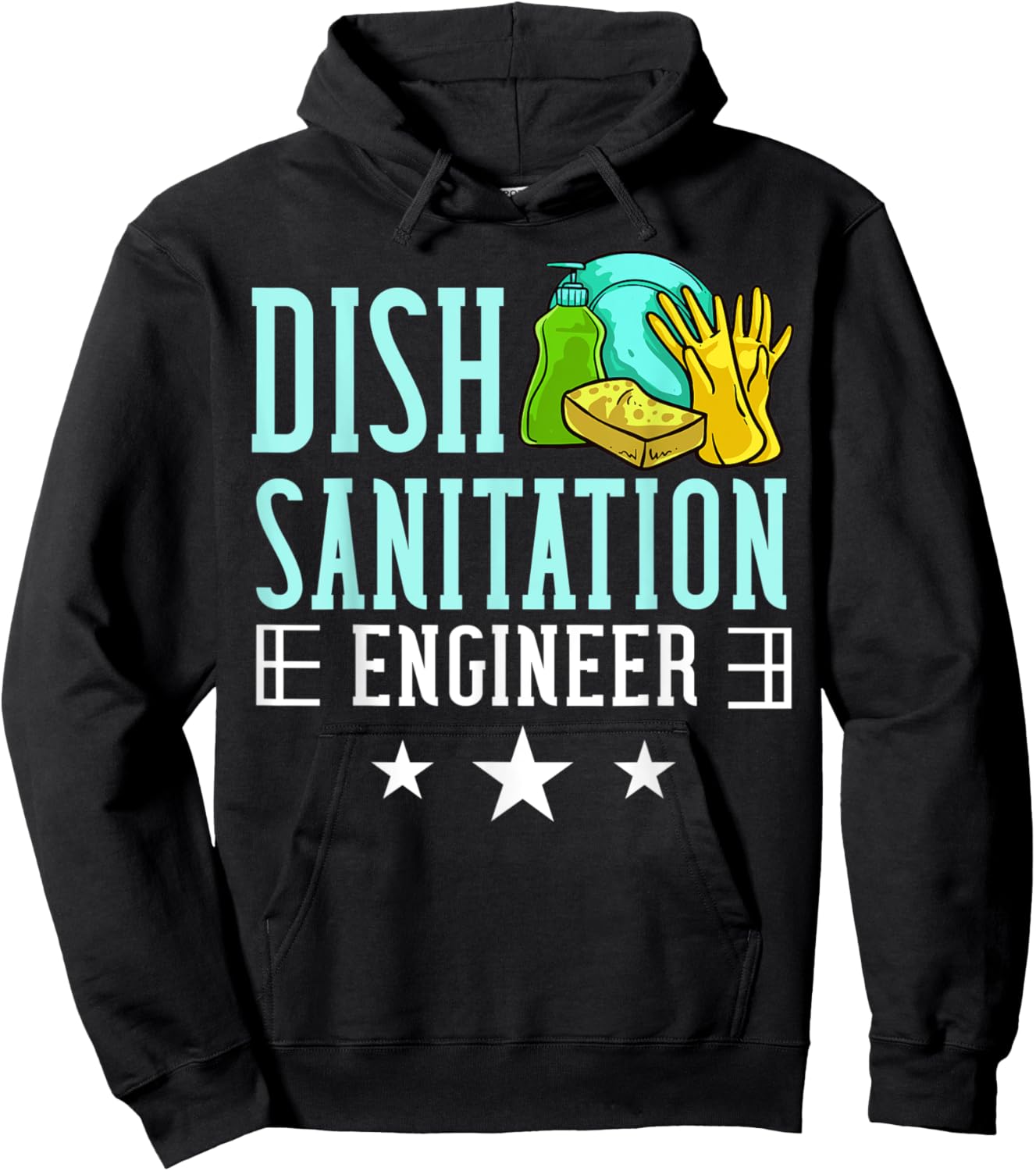 Dishwasher Dishwashing Gift Job Dish Washing Hoodie - Hoodie | Black