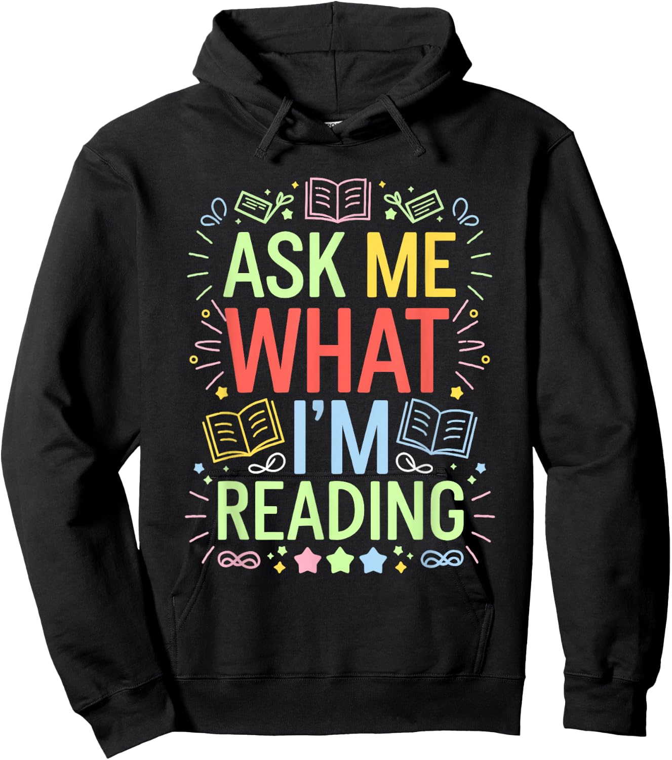 Ask me what I'm reading, Bookworm Librarian Reader Hoodie - Hoodie | Black