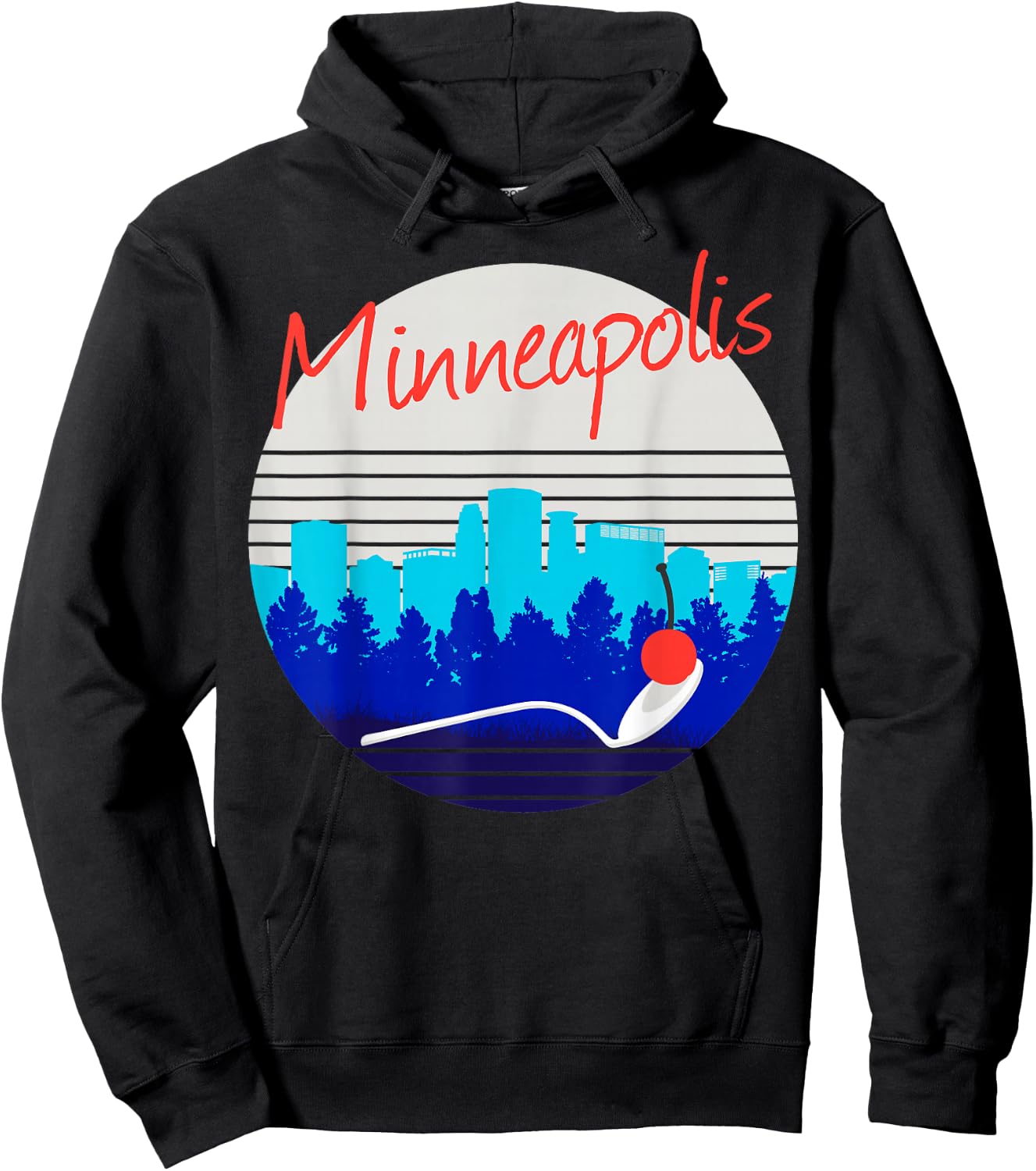 Minneapolis St Paul Twin Cities Minnesota MSP Souvenir Hoodie - Hoodie | Black