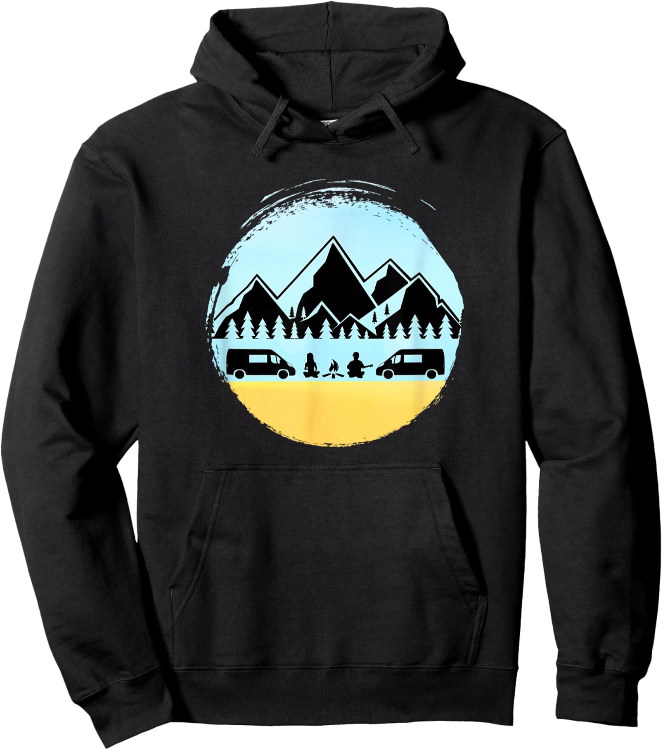 Vanlife Gathering Vanlifers Campervan Sprinter Van Hoodie - Hoodie | Black