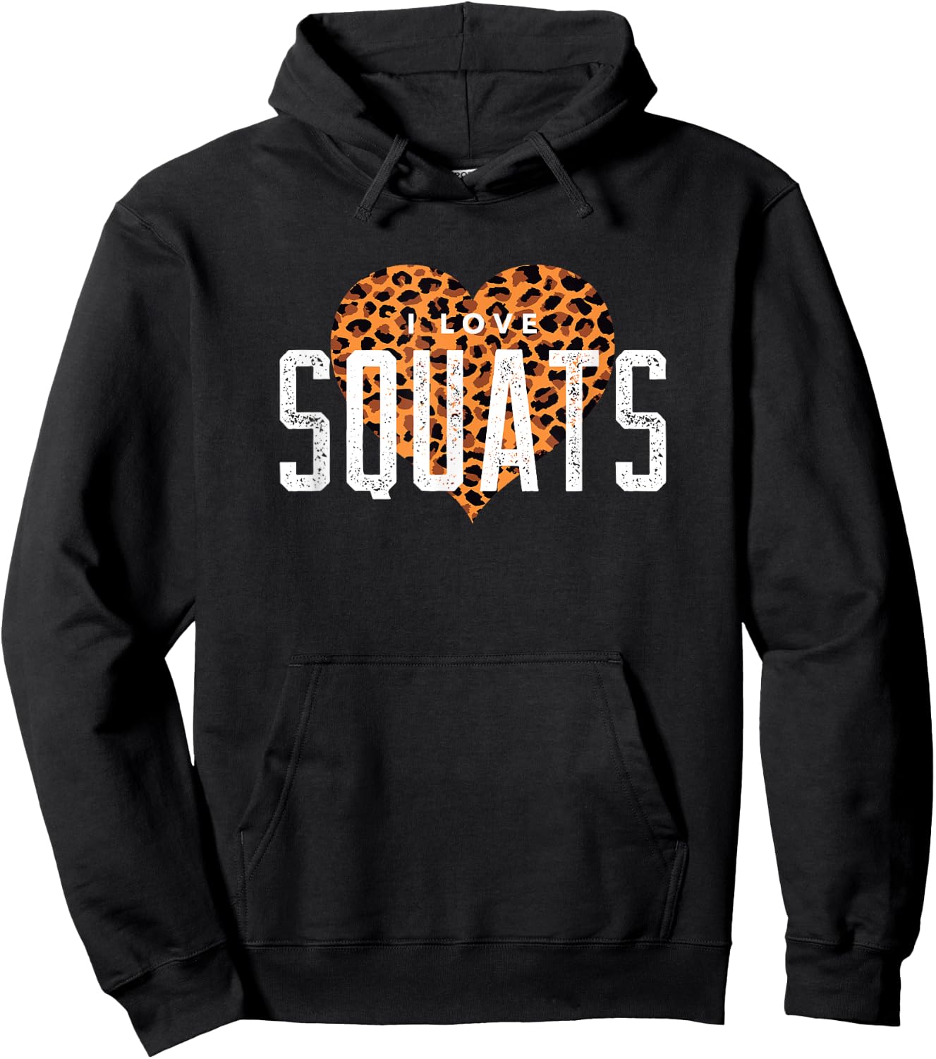 I Love Squats Gym Workout Hoodie - Hoodie | Black