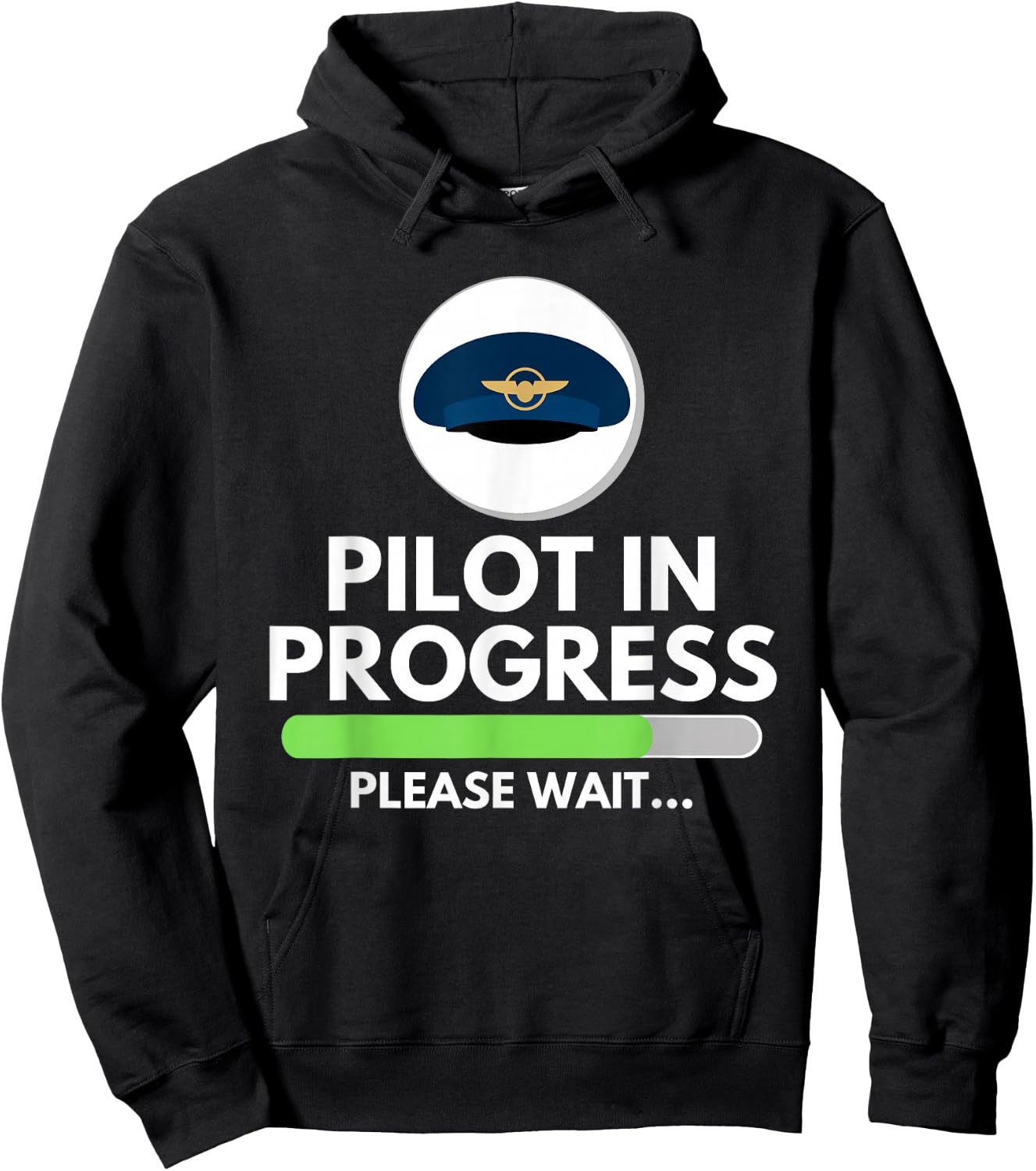 Pilot In Progress Flight School Student - Pilot & Aviation Hoodie - Hoodie | Black