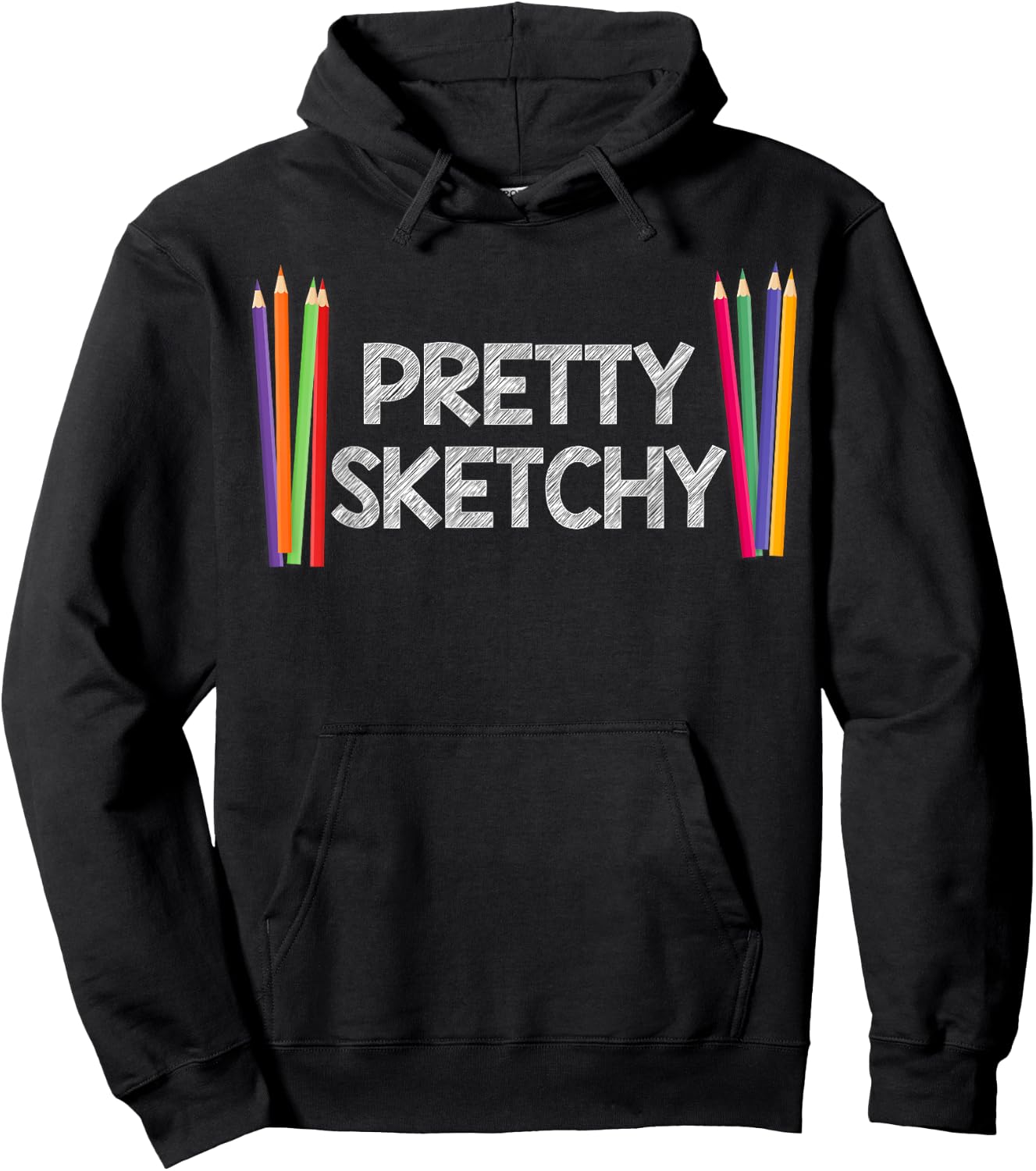 Cool Pencil Artist Art Women Drawing Sketch Painter Hoodie - Hoodie | Black