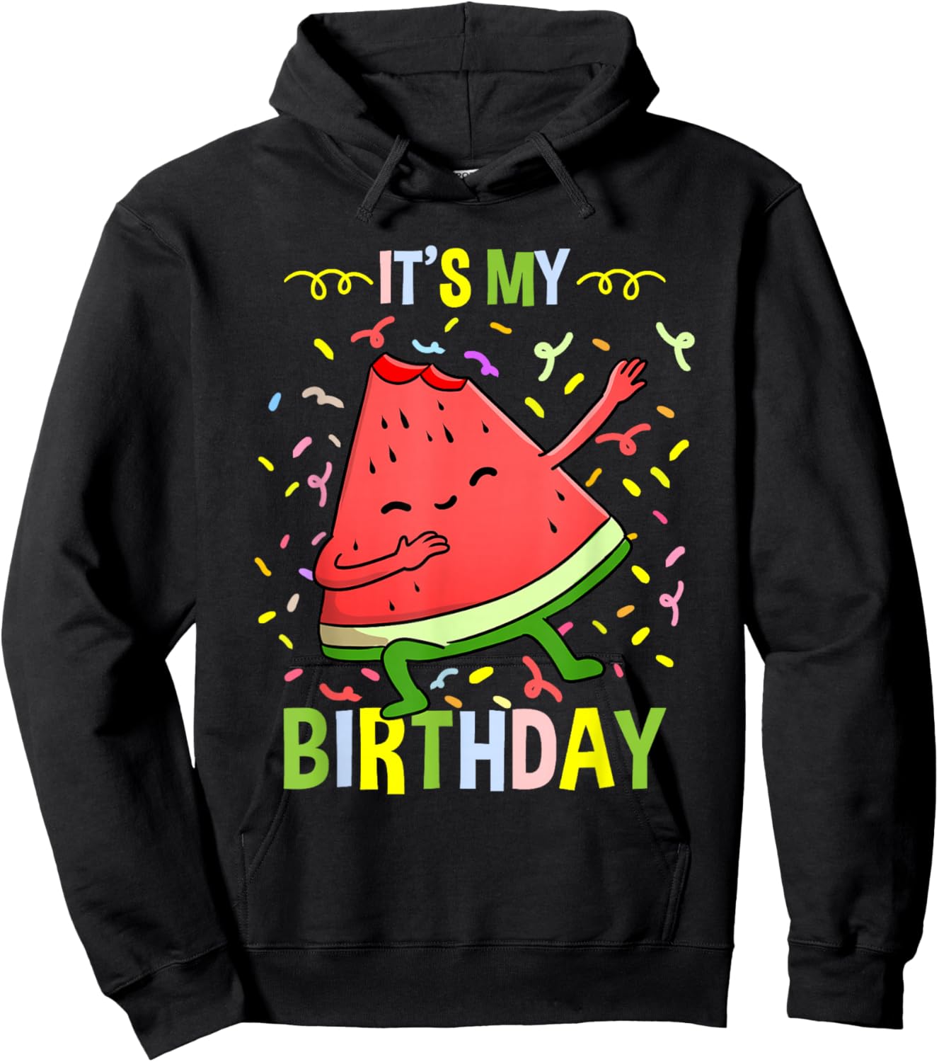Its My Birthday Watermelon Hoodie - Hoodie | Black