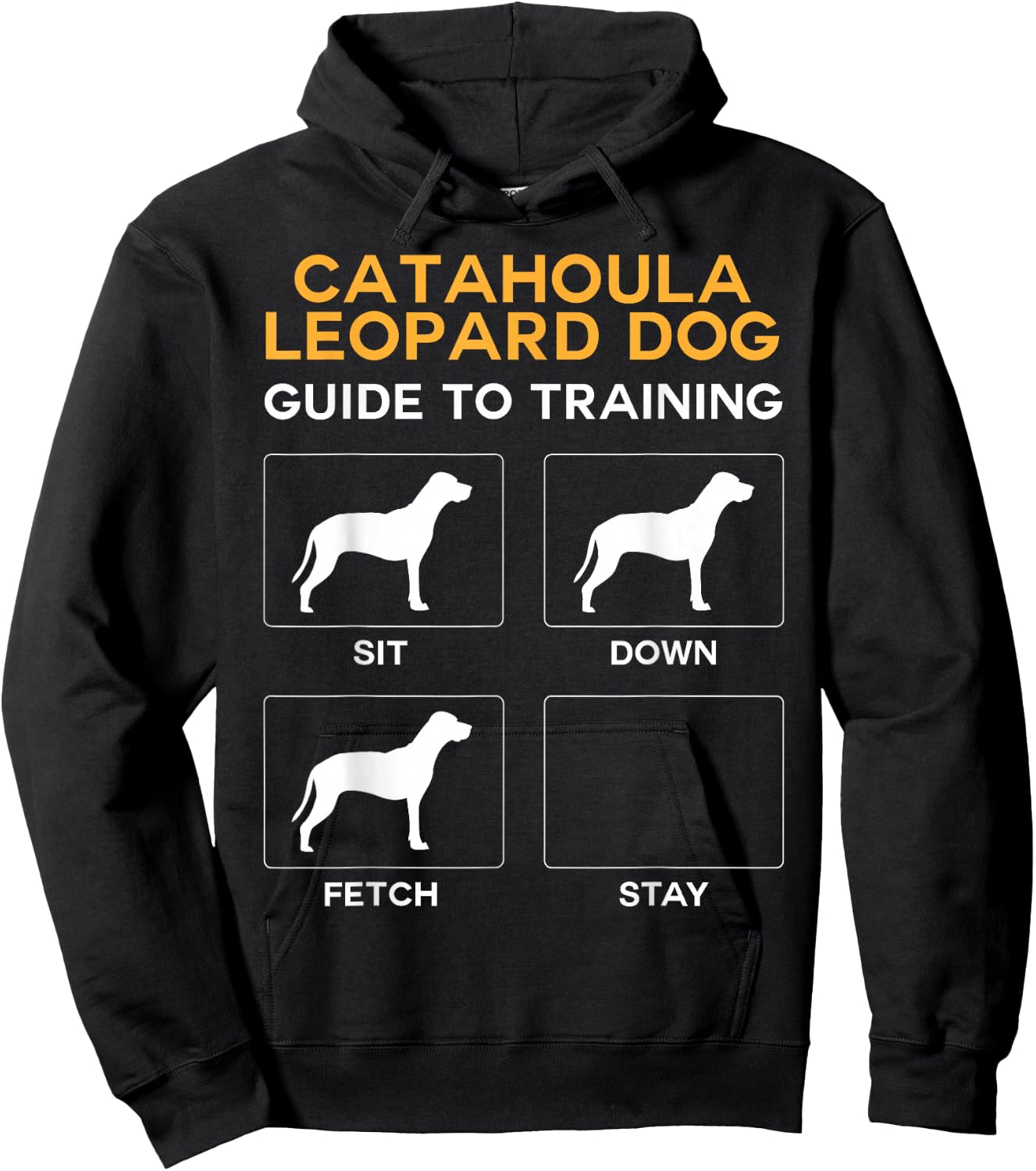 Catahoula Leopard Dog Guide to Training Dog Obedience Hoodie - Hoodie | Black
