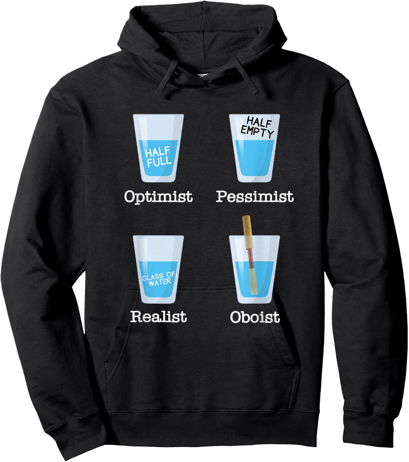 Oboist Orchestra Music Oboe Hoodie - Hoodie | Black