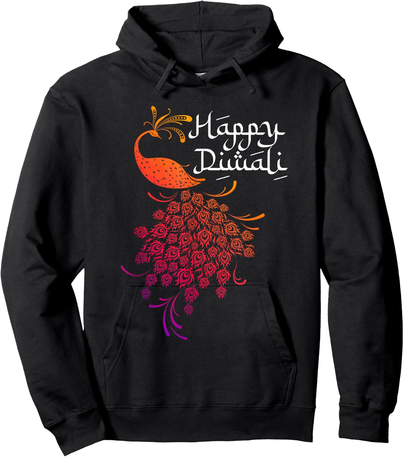 Happy Diwali Day India Indian Festival Of Lights Deepavali Hoodie - Hoodie | Black