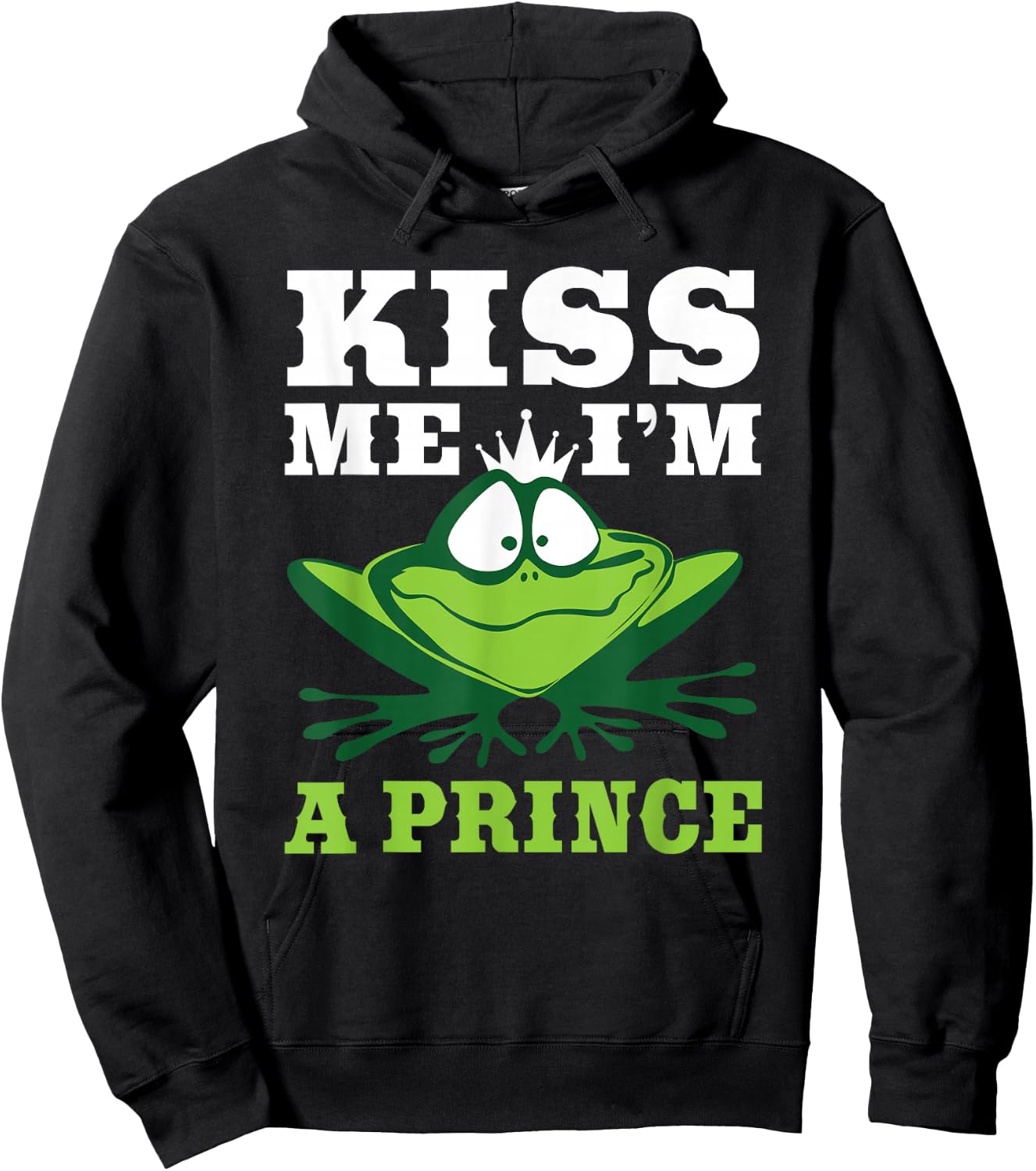 Kiss Me I'm A Prince - Frogs Frog Lover Bachelor Party Funny Hoodie - Hoodie | Black