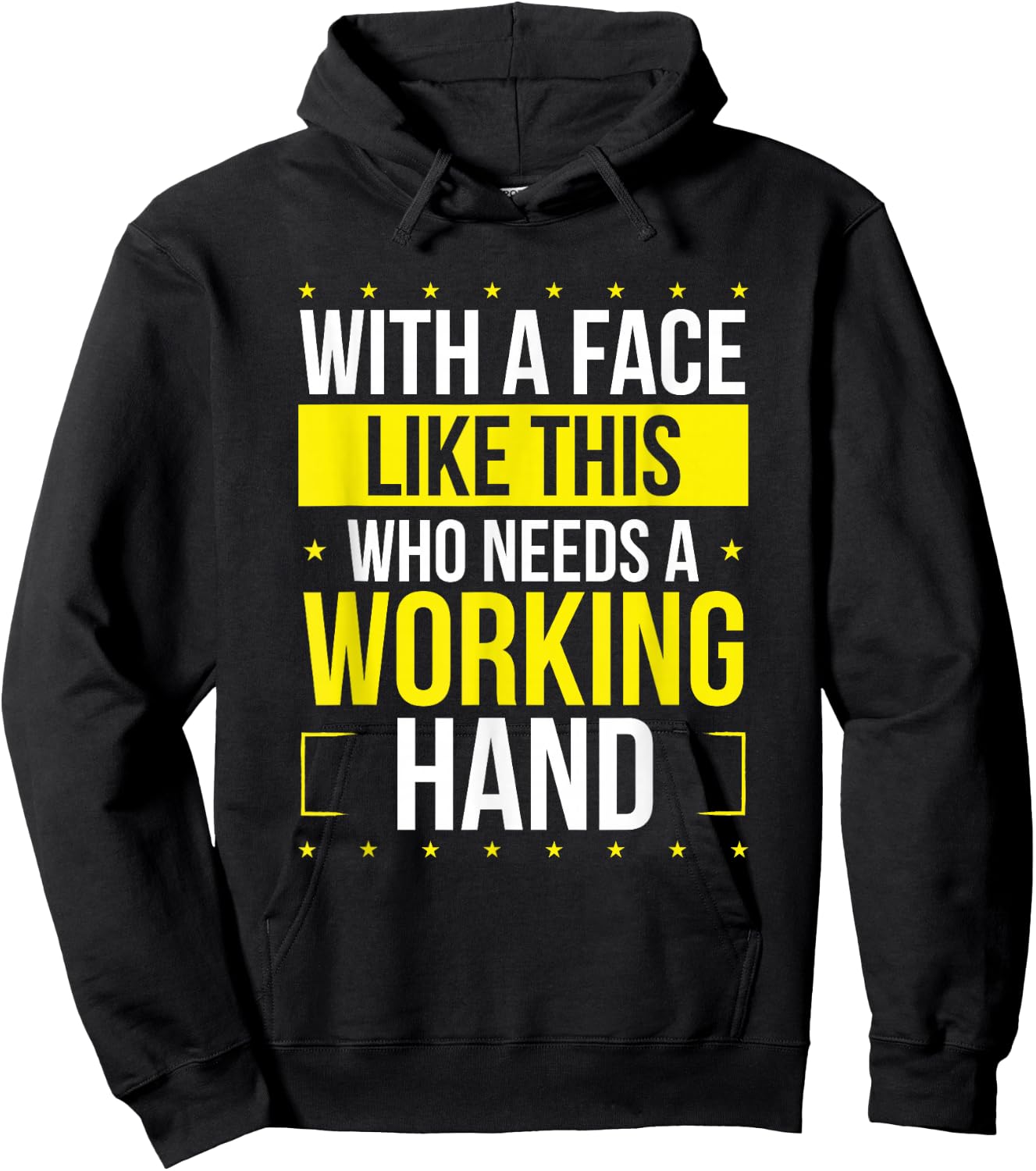 Broken Hand Survivor Funny Hand Broken Surgery Humor Hoodie - Hoodie | Black