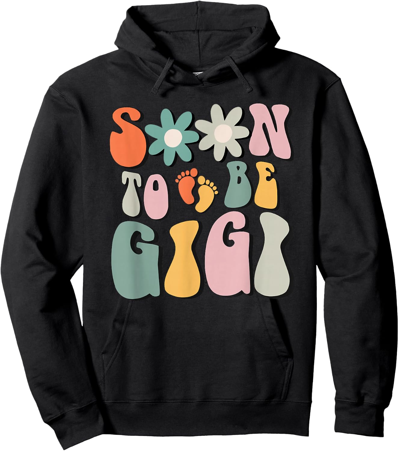 Soon To Be Gigi Gifts Pregnancy Announcement Grandma To Be Hoodie - Hoodie | Black