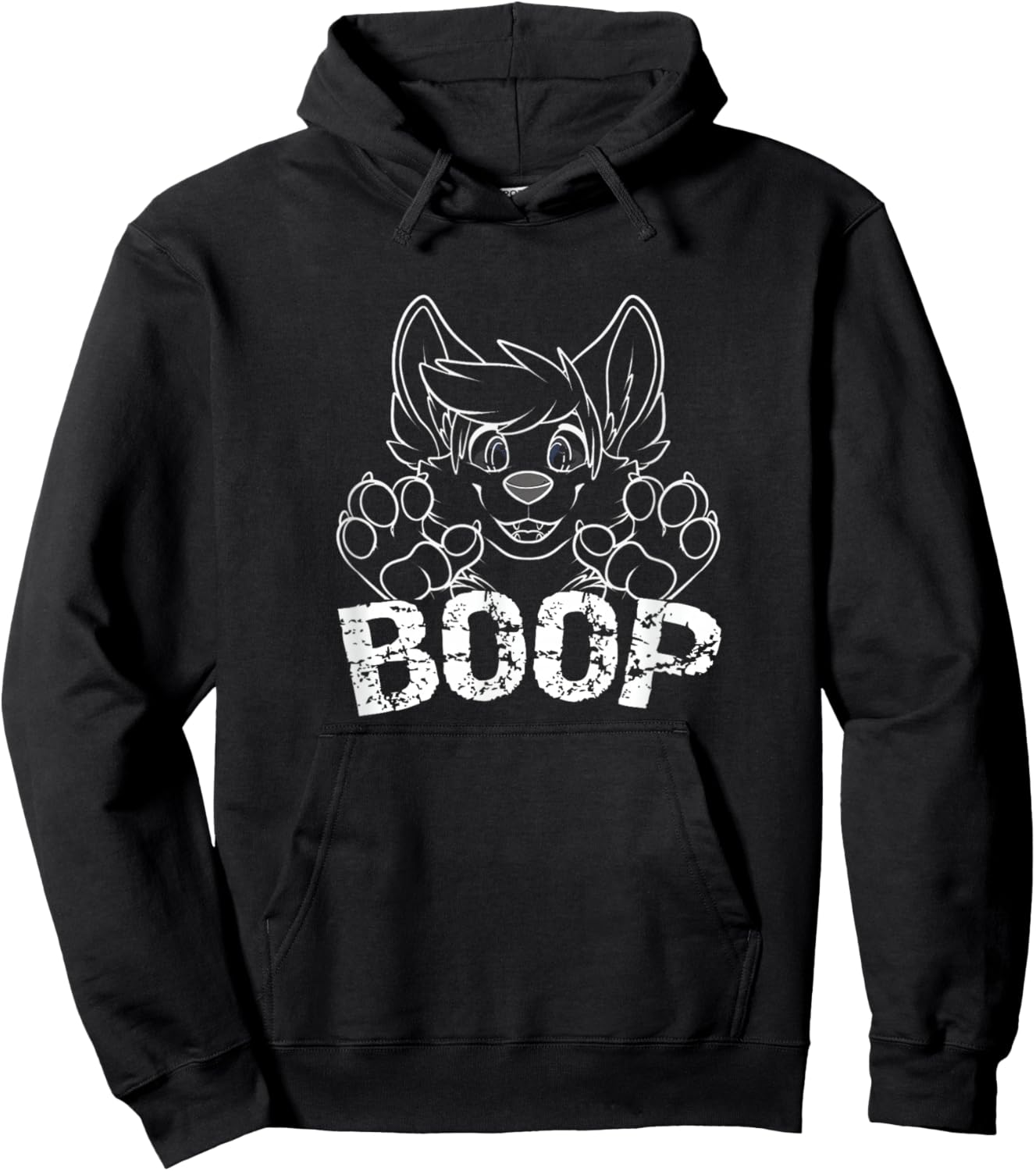 Fursuit BOOP Cute Puppy Furry Fandom Proverb Hoodie - Hoodie | Black