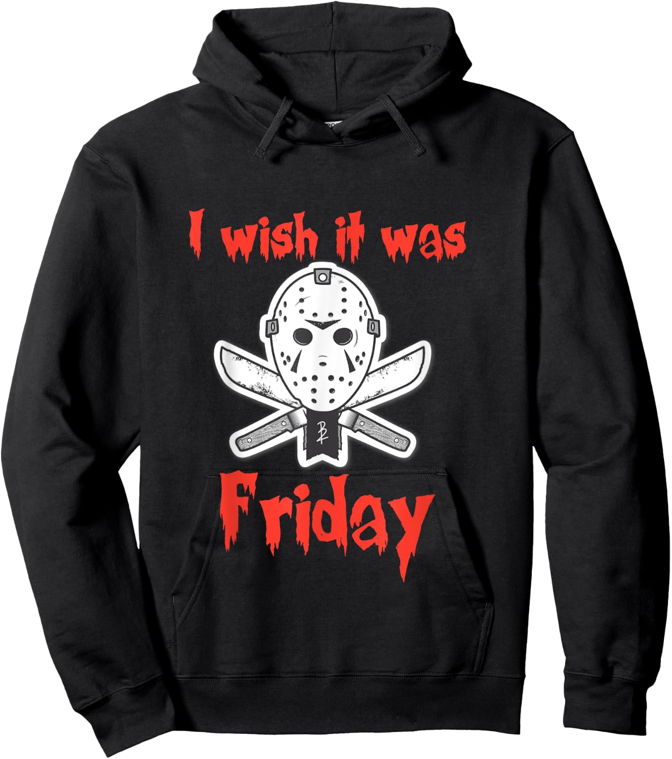 Halloween Funny I wish it was Friday Jason costume T shirt Hoodie - Hoodie | Black